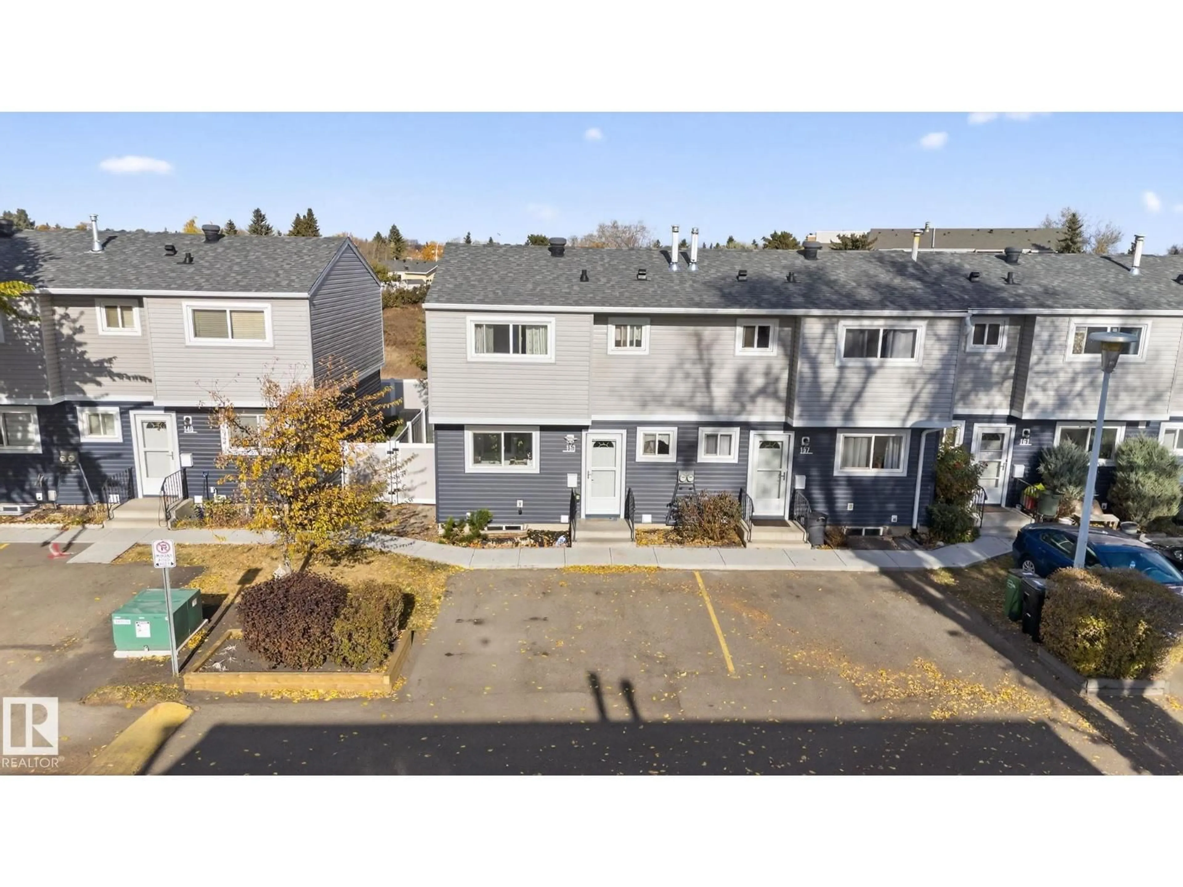 A pic from outside/outdoor area/front of a property/back of a property/a pic from drone, street for 153 HABITAT CR, Edmonton Alberta T5A3K8
