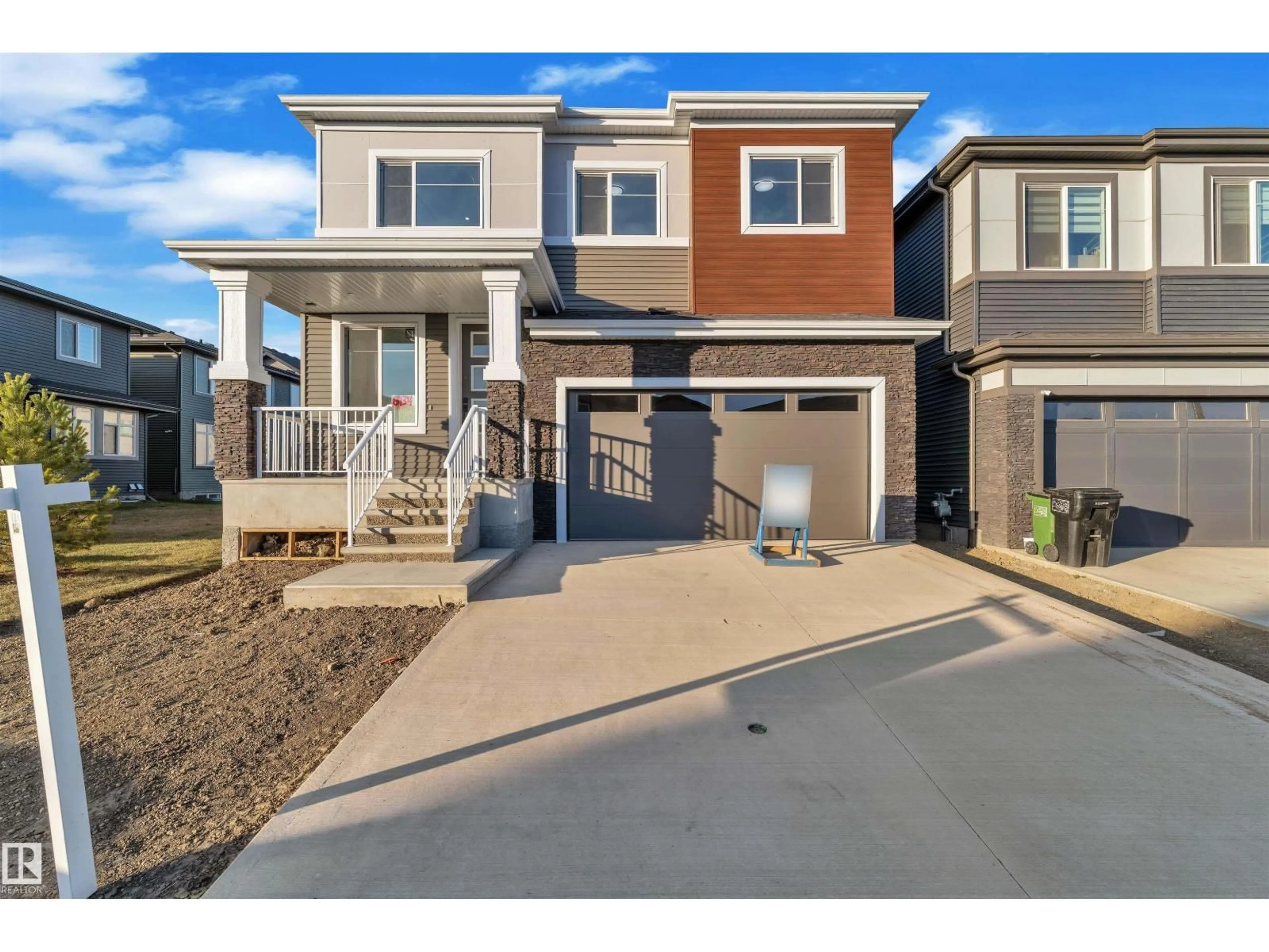 Home with brick exterior material, street for 8734 MAYDAY LN, Edmonton Alberta T6X2L3
