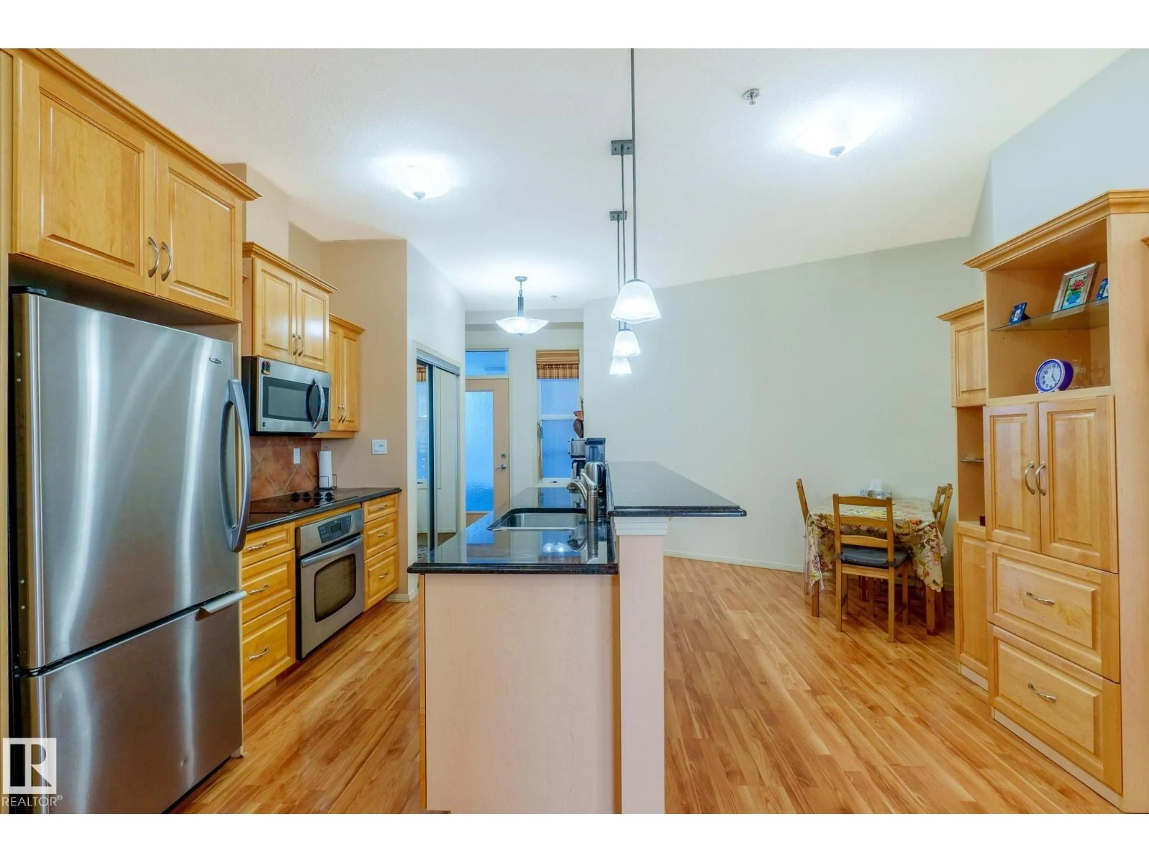 Standard kitchen, wood/laminate floor for #449 - 4827 104A ST, Edmonton Alberta T6H0R5