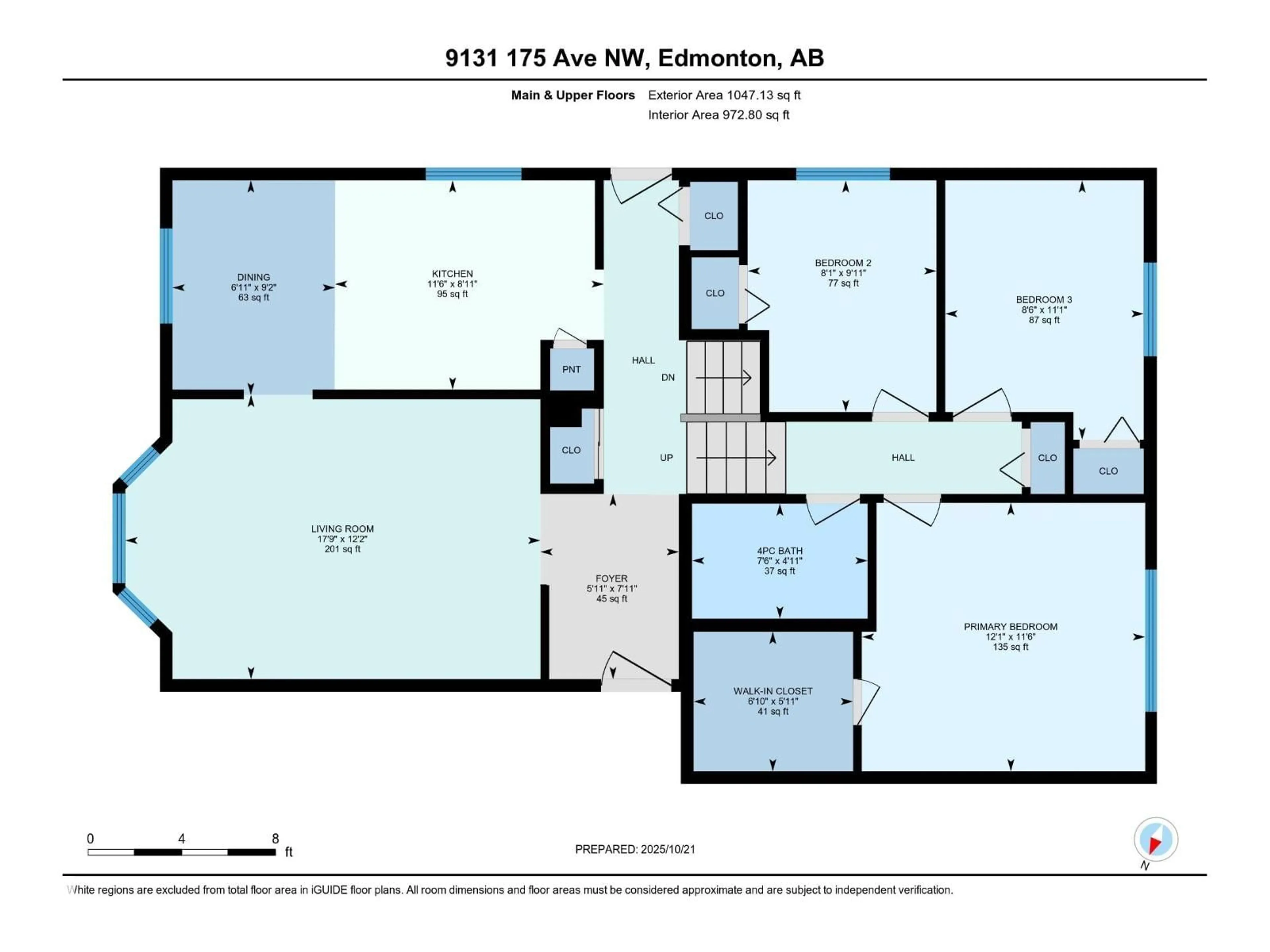 Floor plan for 9131 175 AV, Edmonton Alberta T5Z2M3