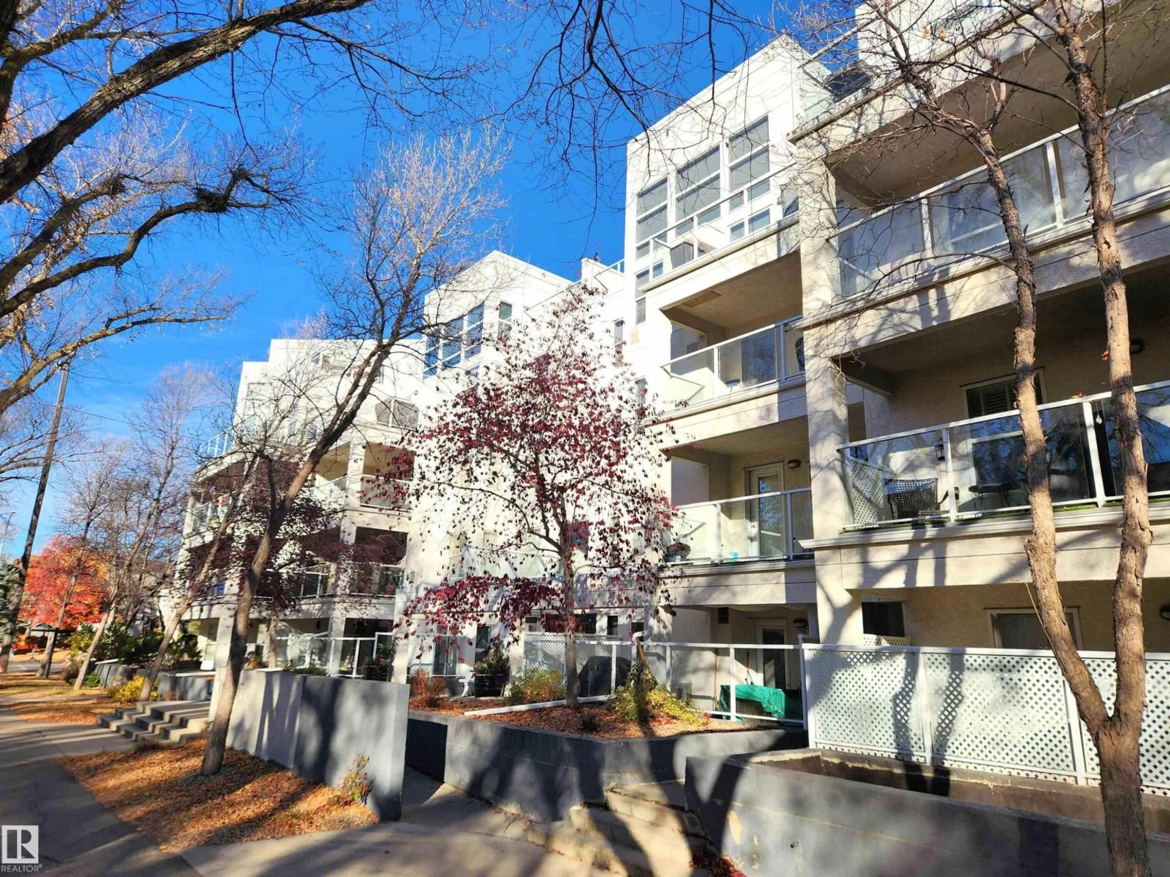 Patio, street for #304 - 12028 103 AV, Edmonton Alberta T5K2T9
