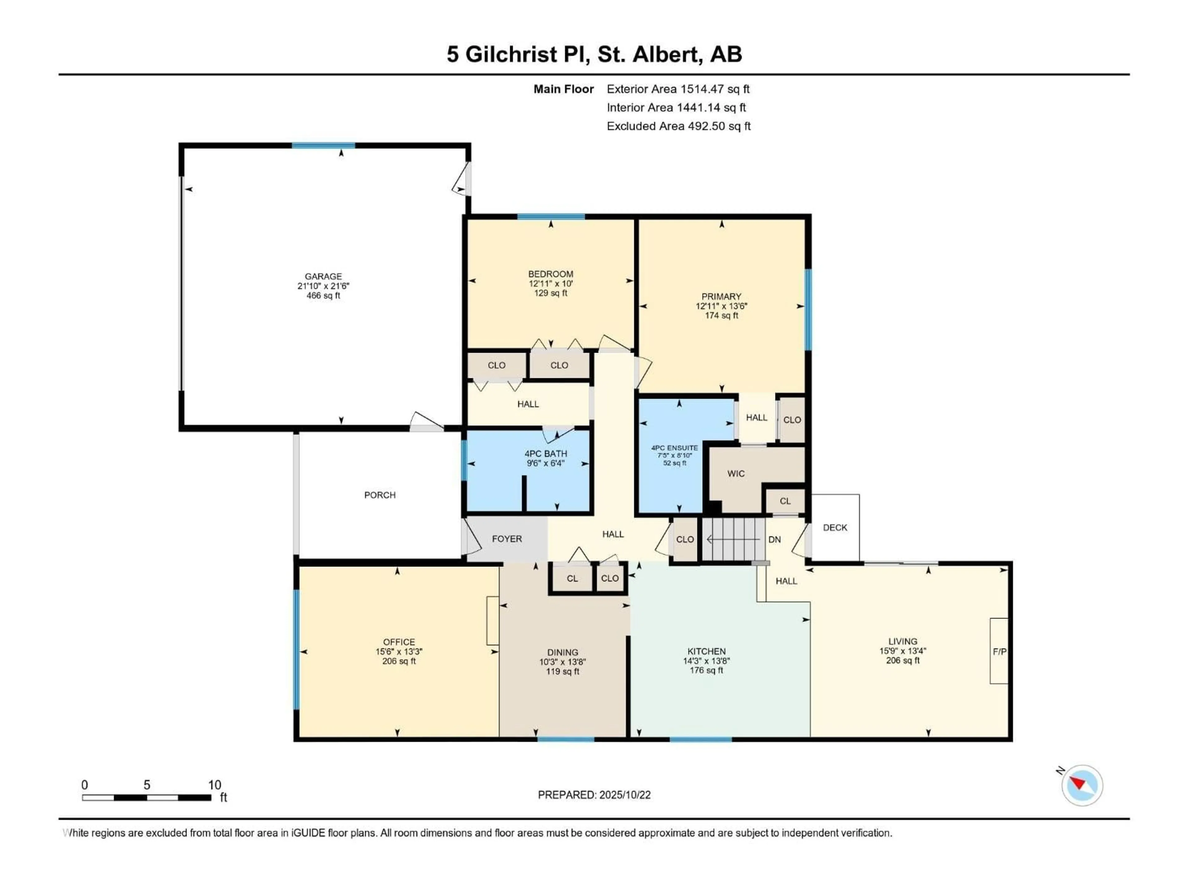 Floor plan for 5 GILCHRIST PL, St. Albert Alberta T8N2M3