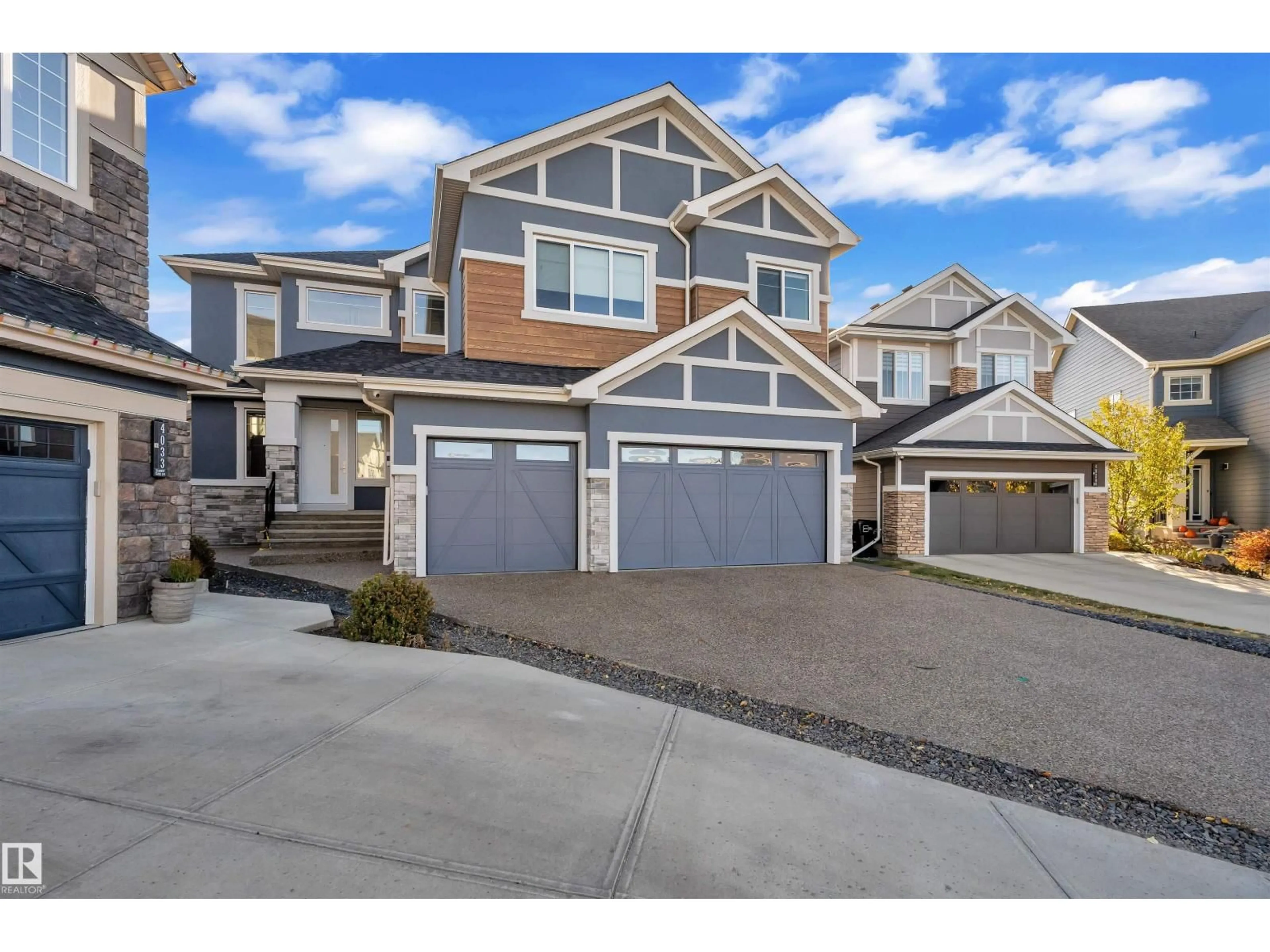 Home with vinyl exterior material, street for 4031 KENNEDY CL, Edmonton Alberta T6W3B1
