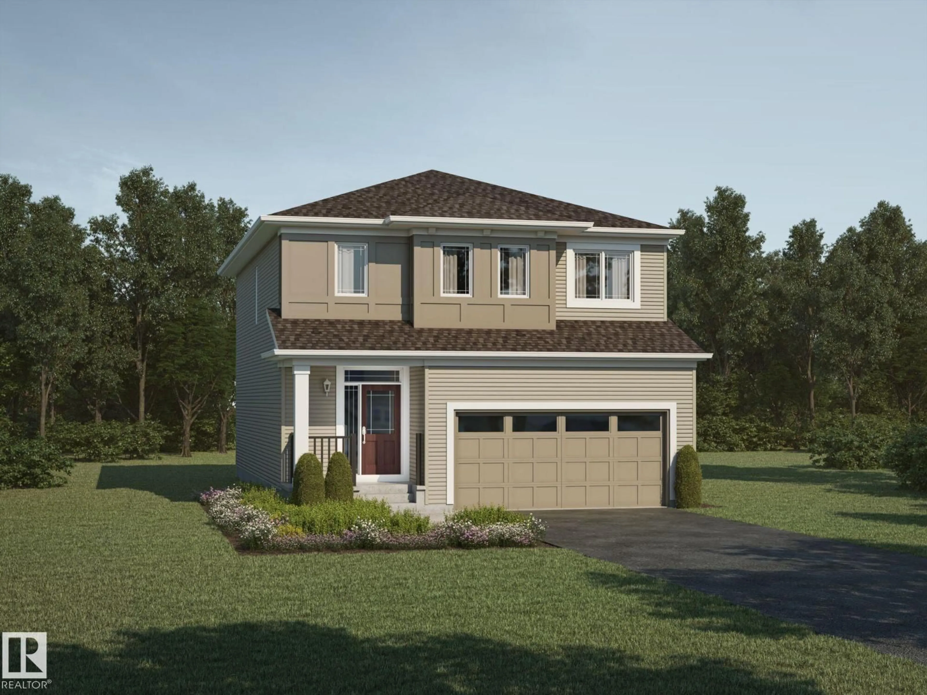 Home with vinyl exterior material, street for 20517 16A AV, Edmonton Alberta T6M2P5