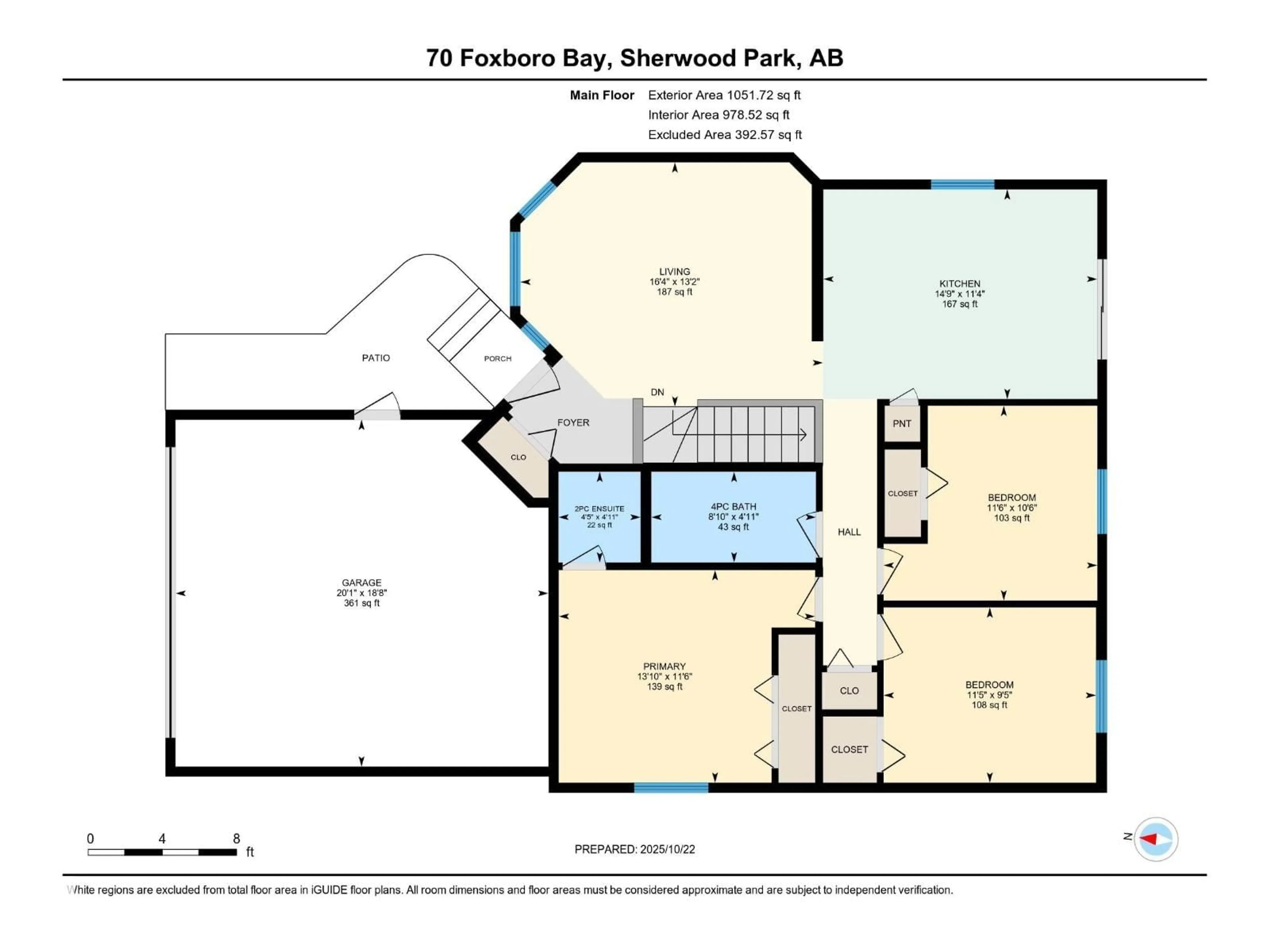 Floor plan for 70 FOXBORO BA, Sherwood Park Alberta T8A6B5