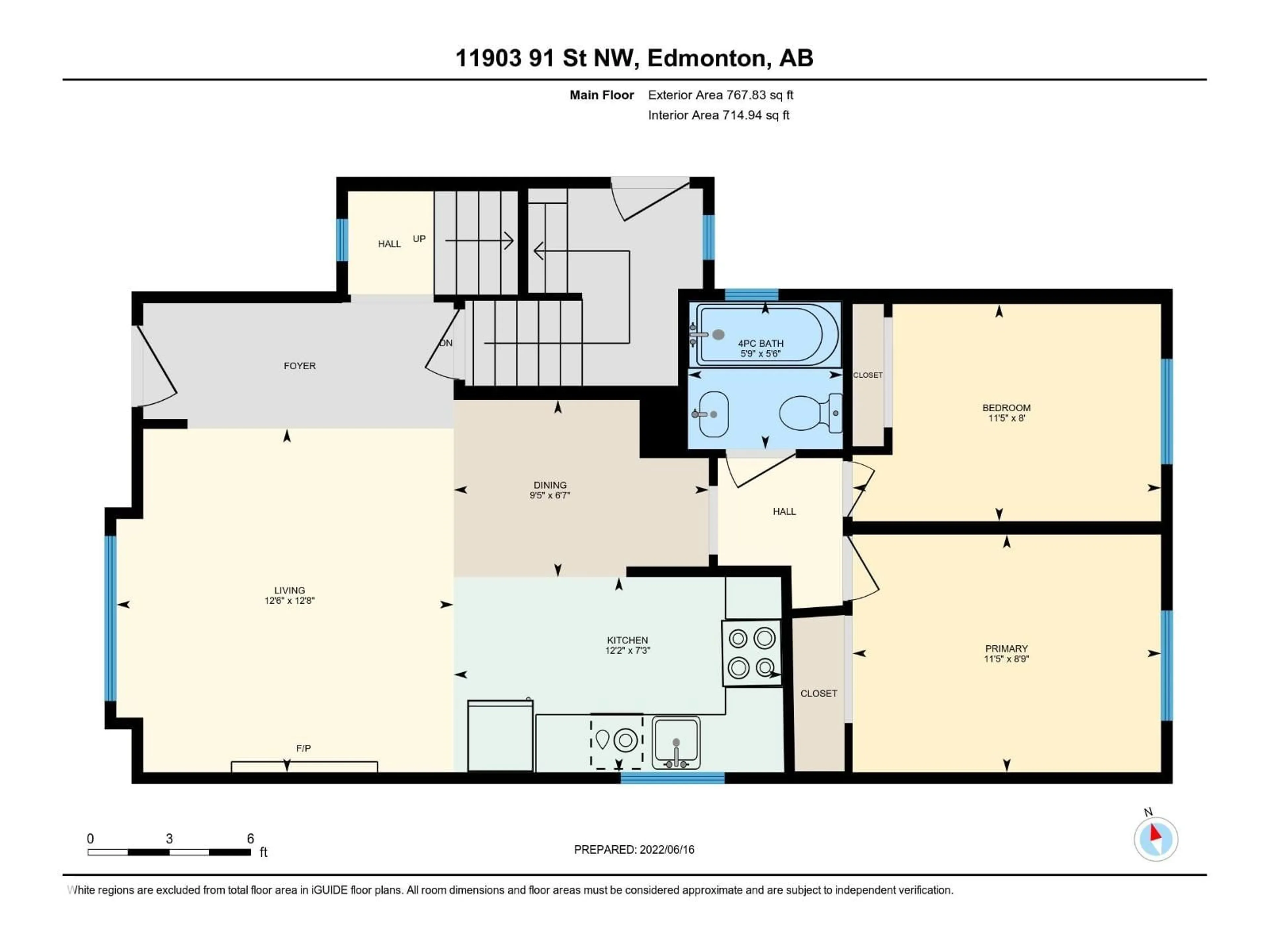 Floor plan for NW - 11903 91 ST, Edmonton Alberta T5B4B7