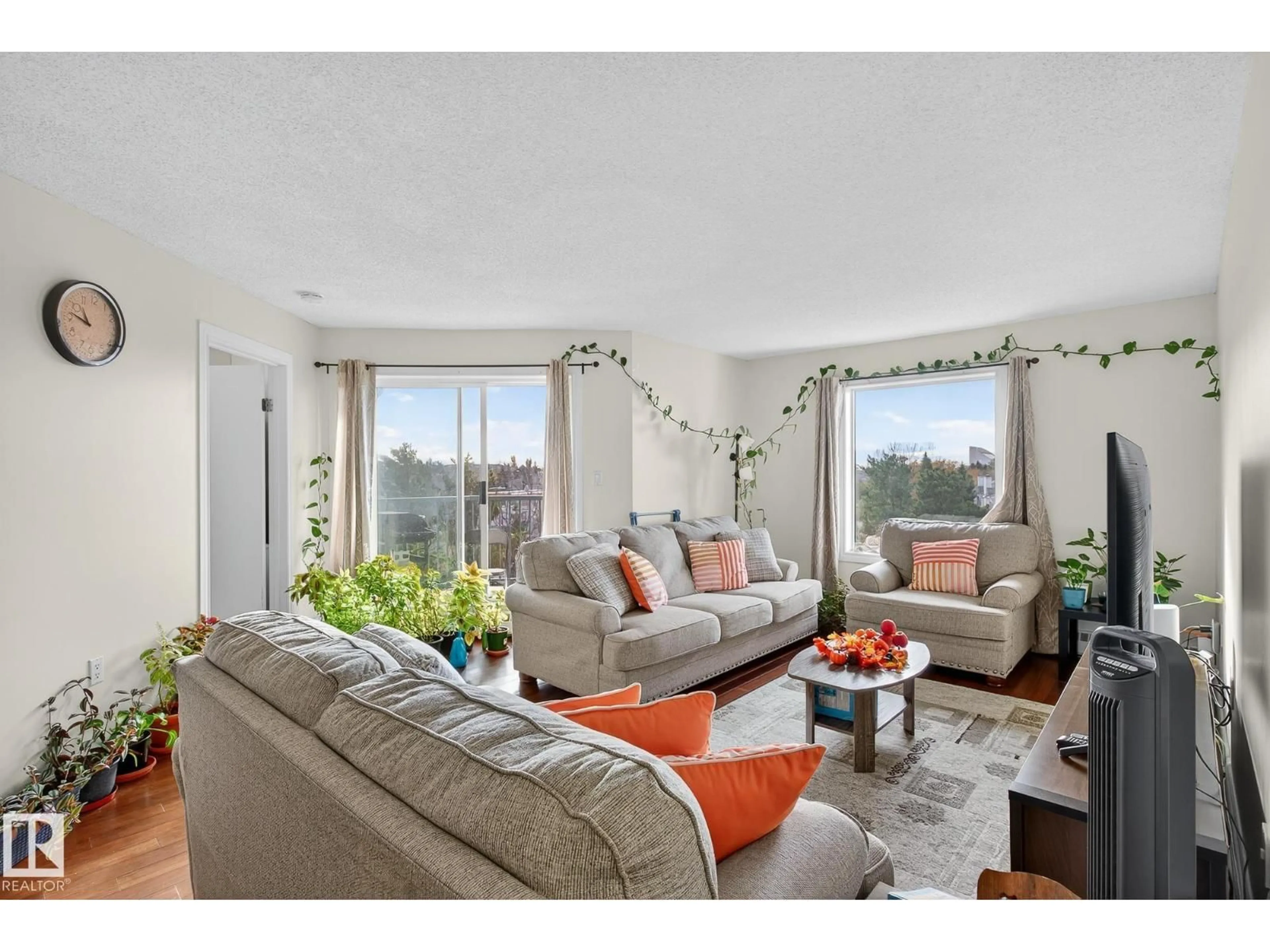 Living room with furniture, unknown for #402 - 9620 174 ST, Edmonton Alberta T5T6B9