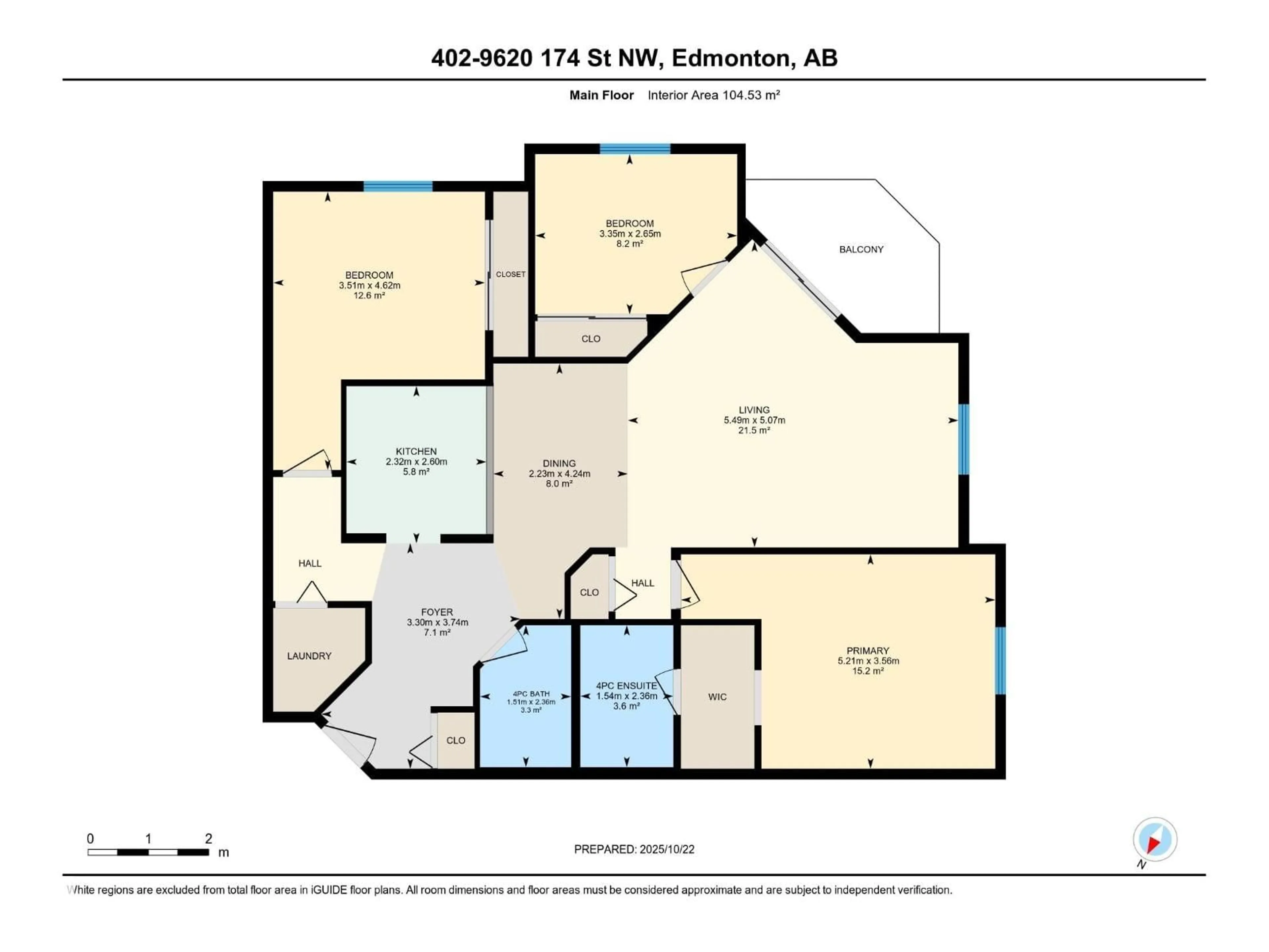 Floor plan for #402 - 9620 174 ST, Edmonton Alberta T5T6B9