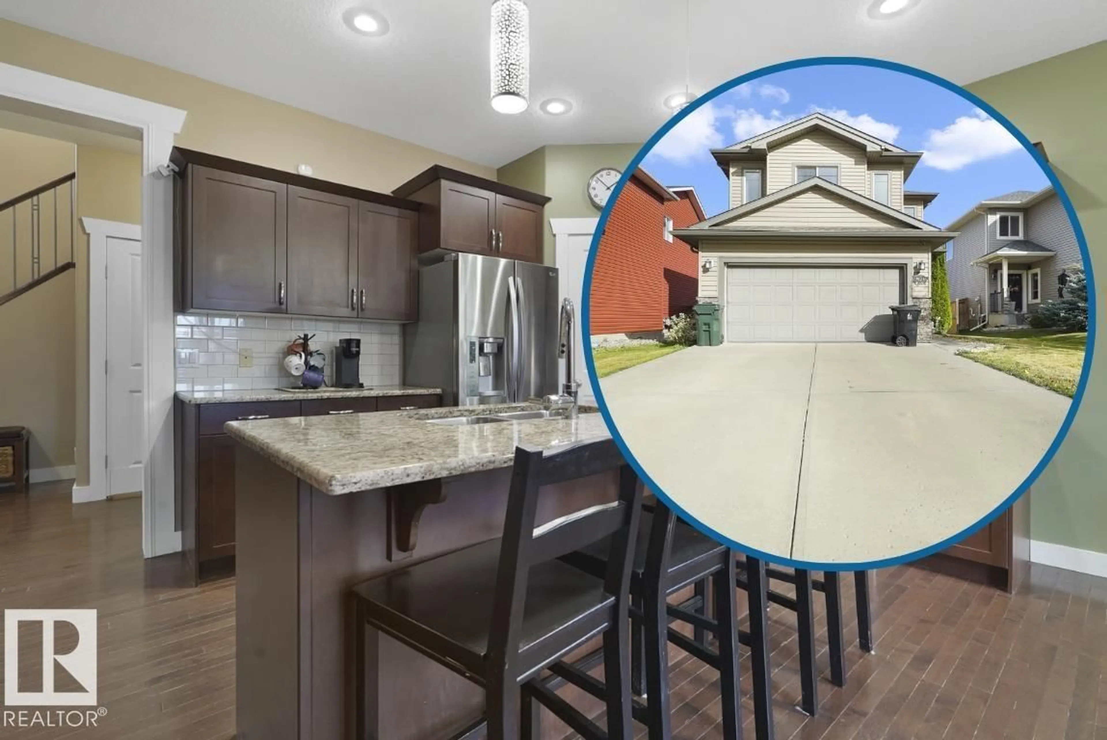Open concept kitchen, ceramic/tile floor for 30 HILLDOWNS DR, Spruce Grove Alberta T7X0J2