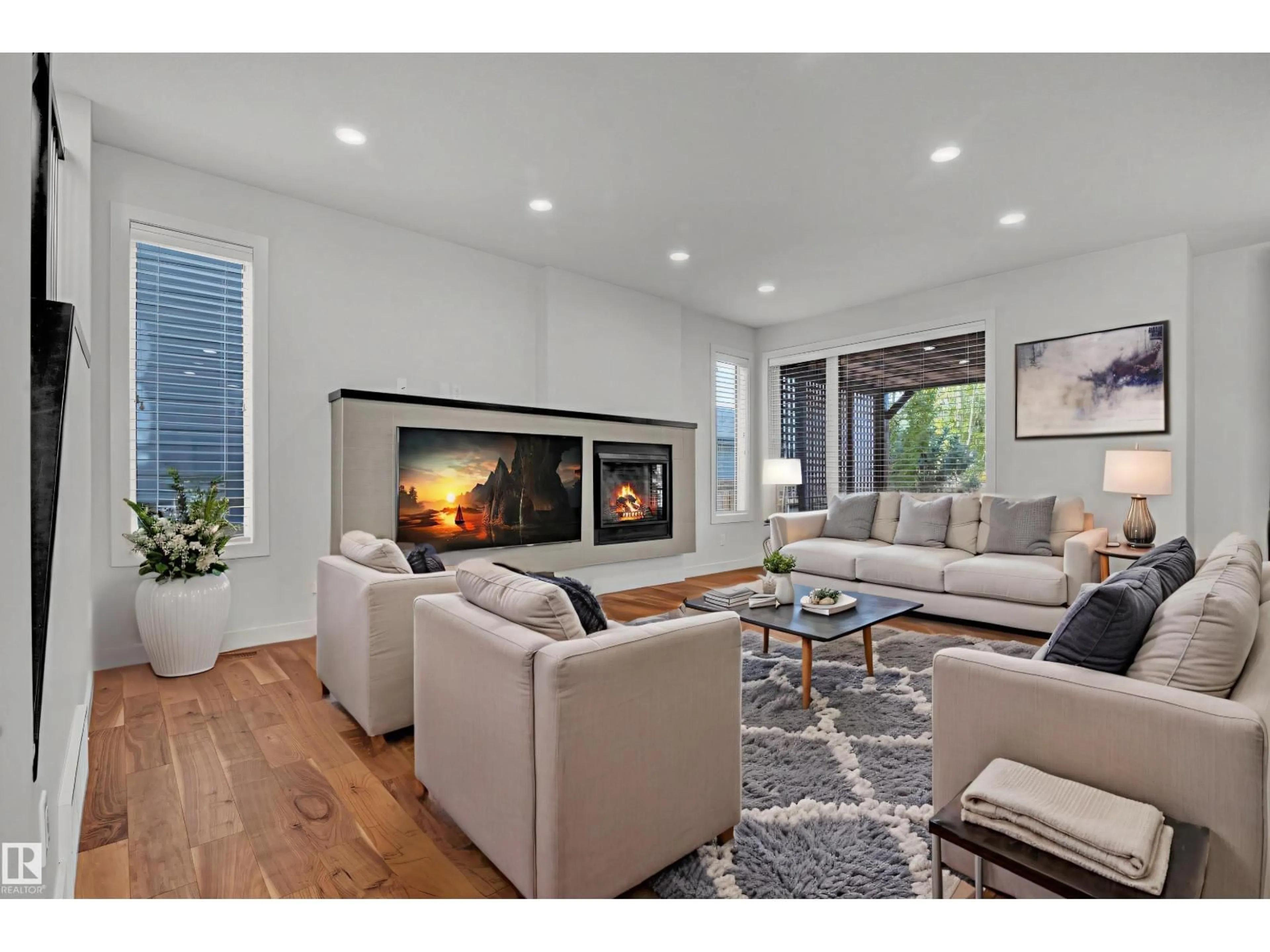 Living room with furniture, unknown for 7142 CR NW, Edmonton Alberta T6R0V9
