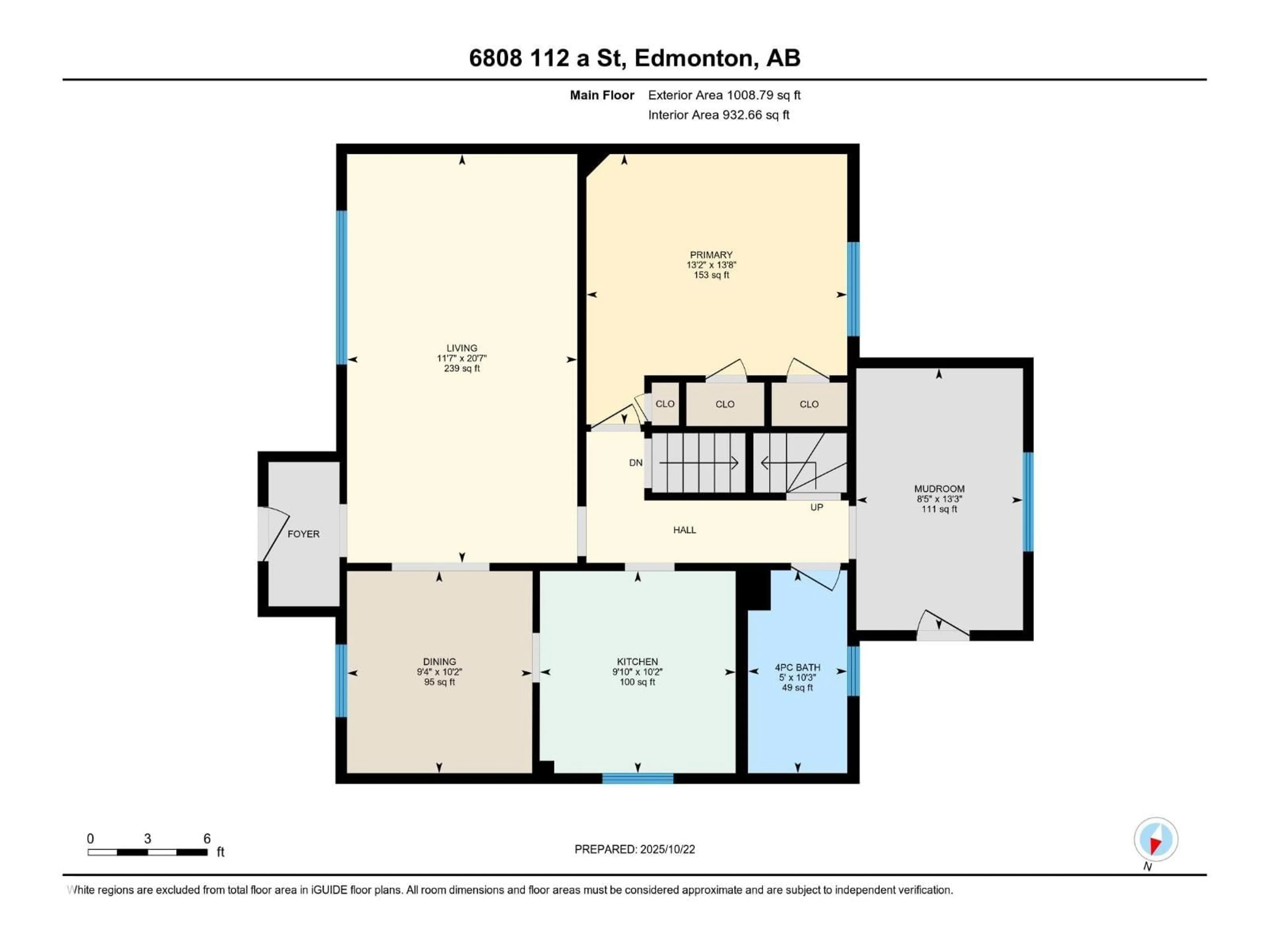 Floor plan for 6806 112A ST, Edmonton Alberta T6H3K6