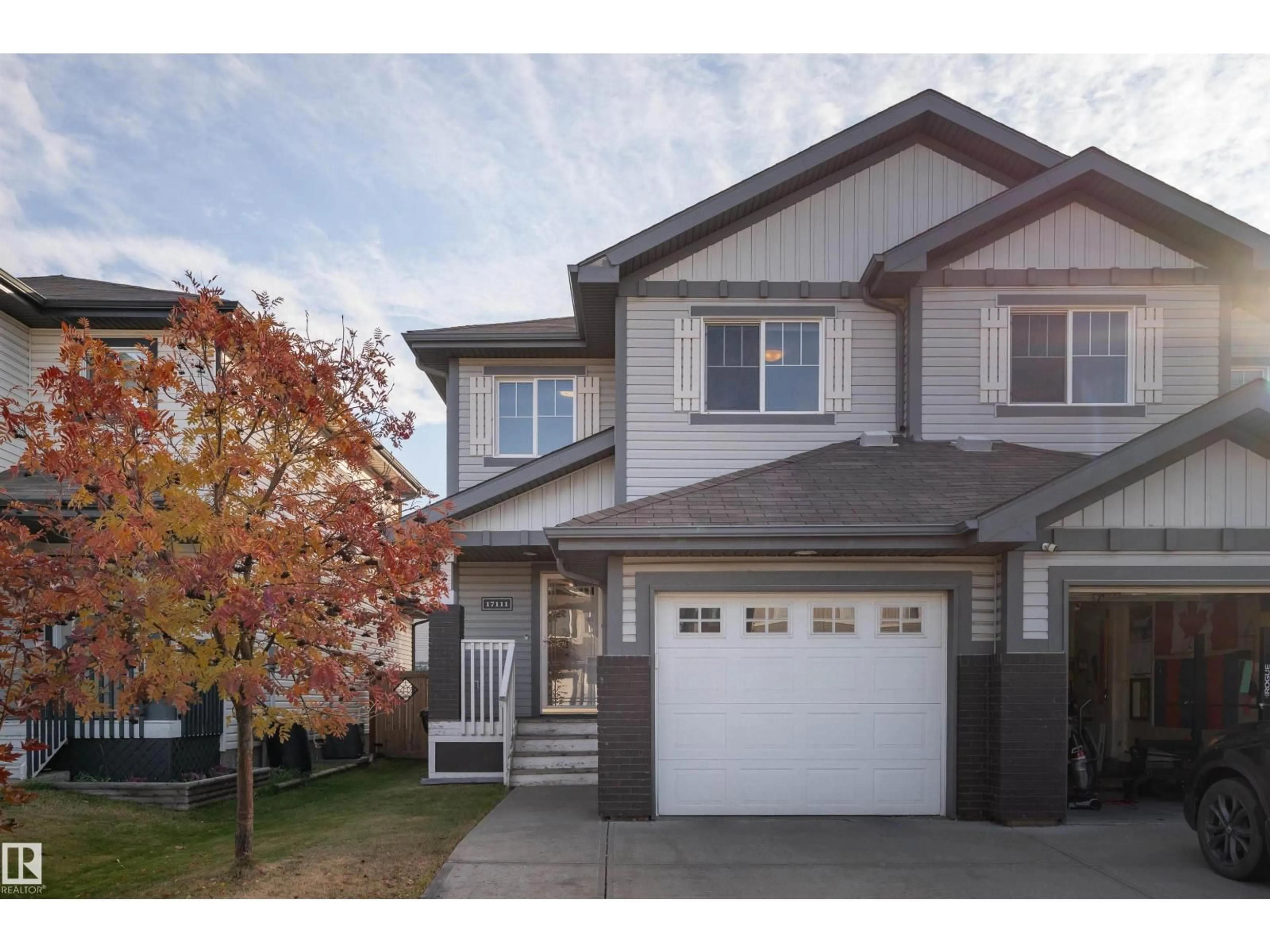 Home with vinyl exterior material, street for 17111 126 ST, Edmonton Alberta T5X0E5
