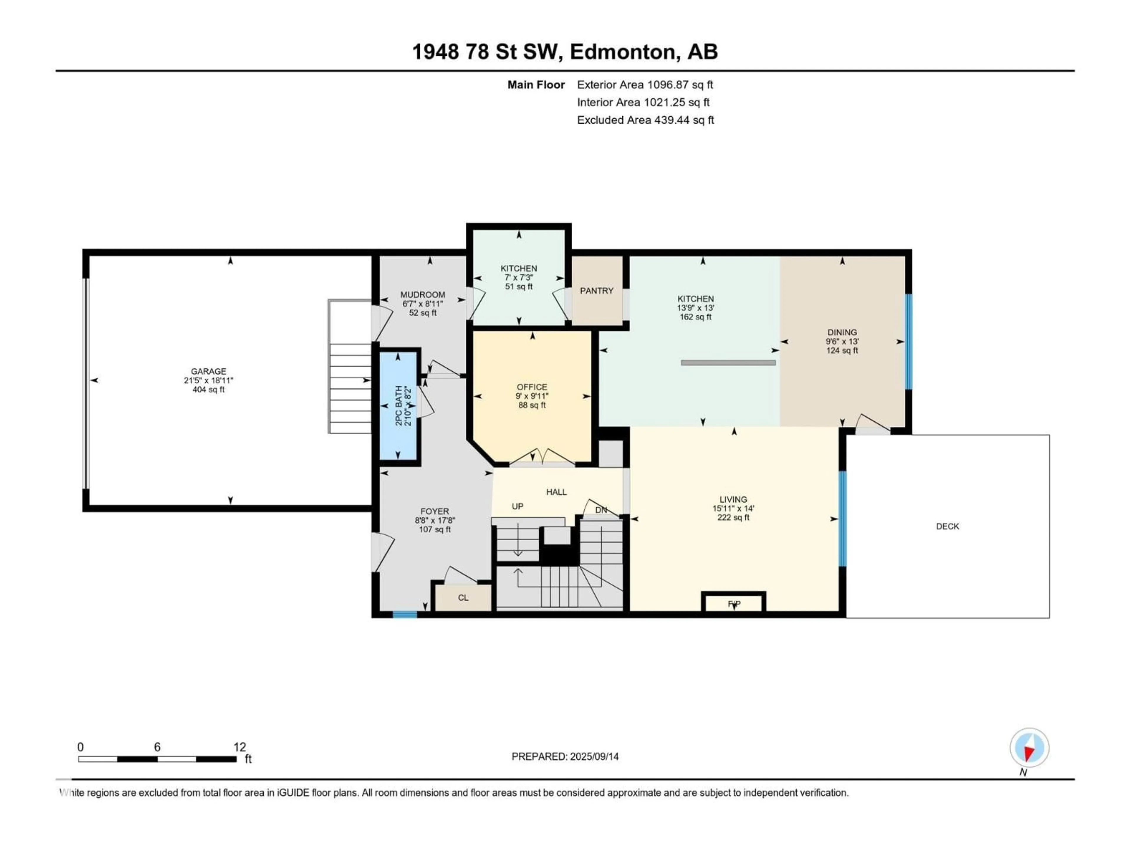 Floor plan for SW - 1948 78 ST, Edmonton Alberta T6X1W3