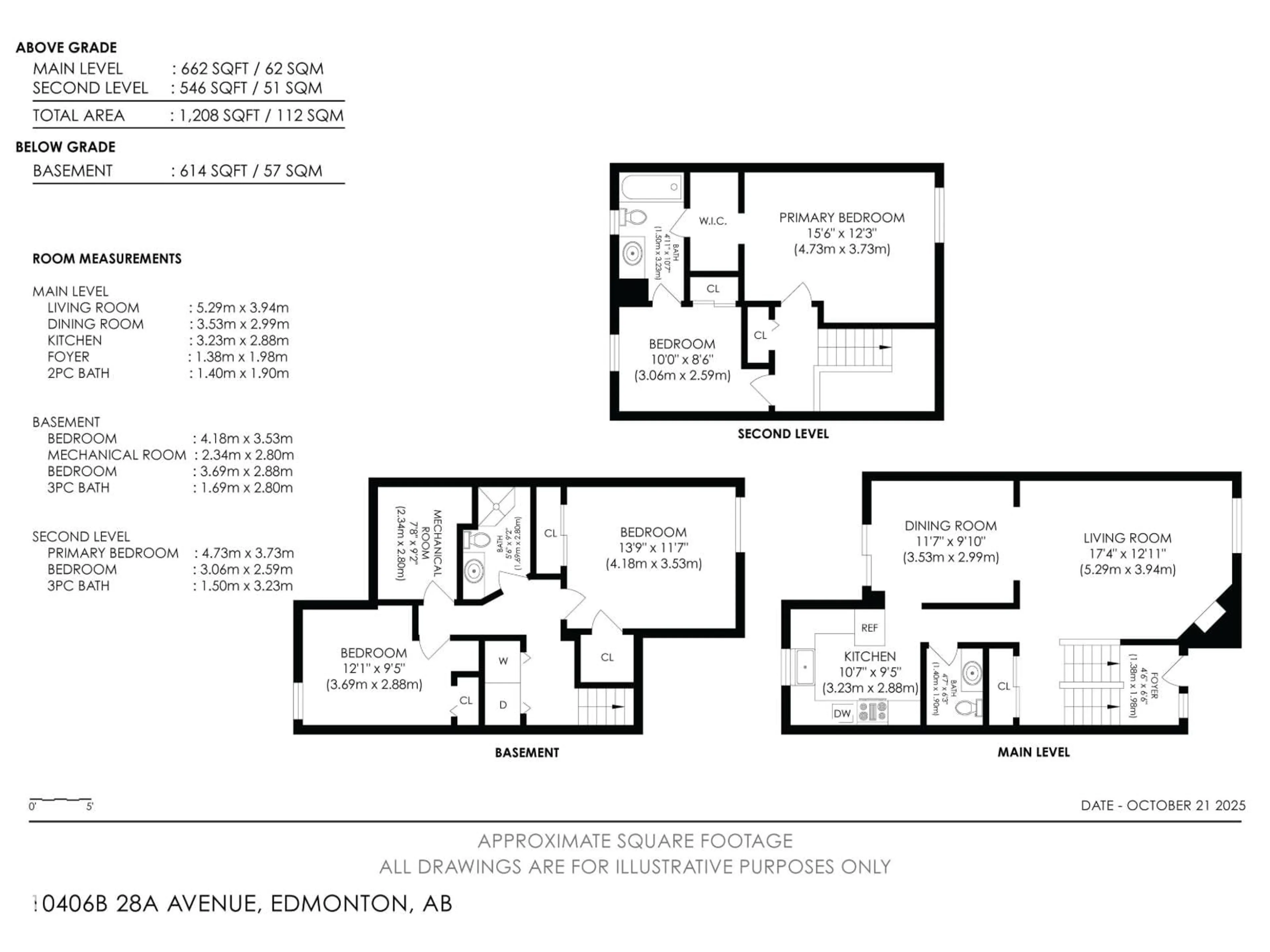 Floor plan for NW - 10406B 28A AV, Edmonton Alberta T6J4J6