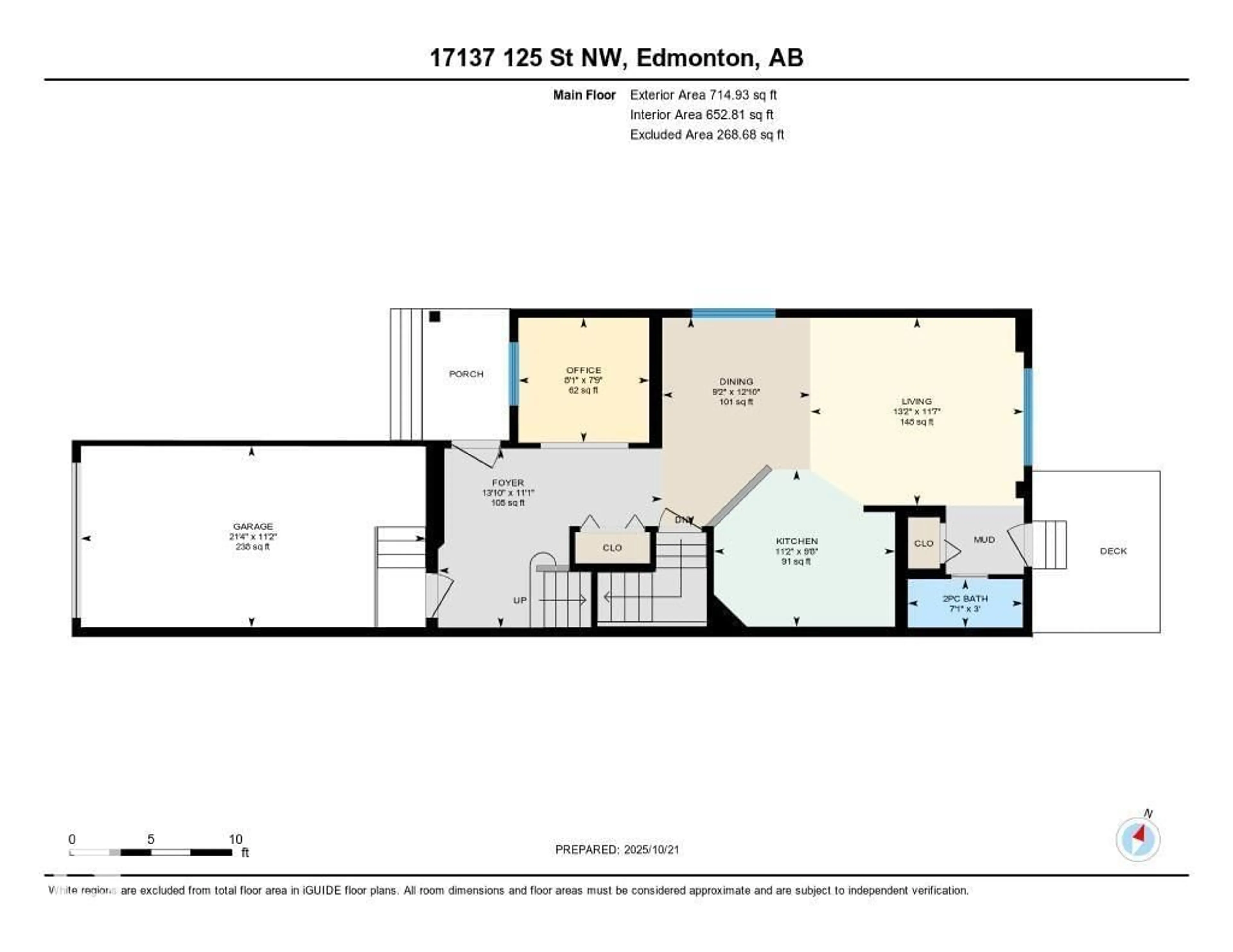 Floor plan for NW - 17137 125 ST, Edmonton Alberta T5X0E7