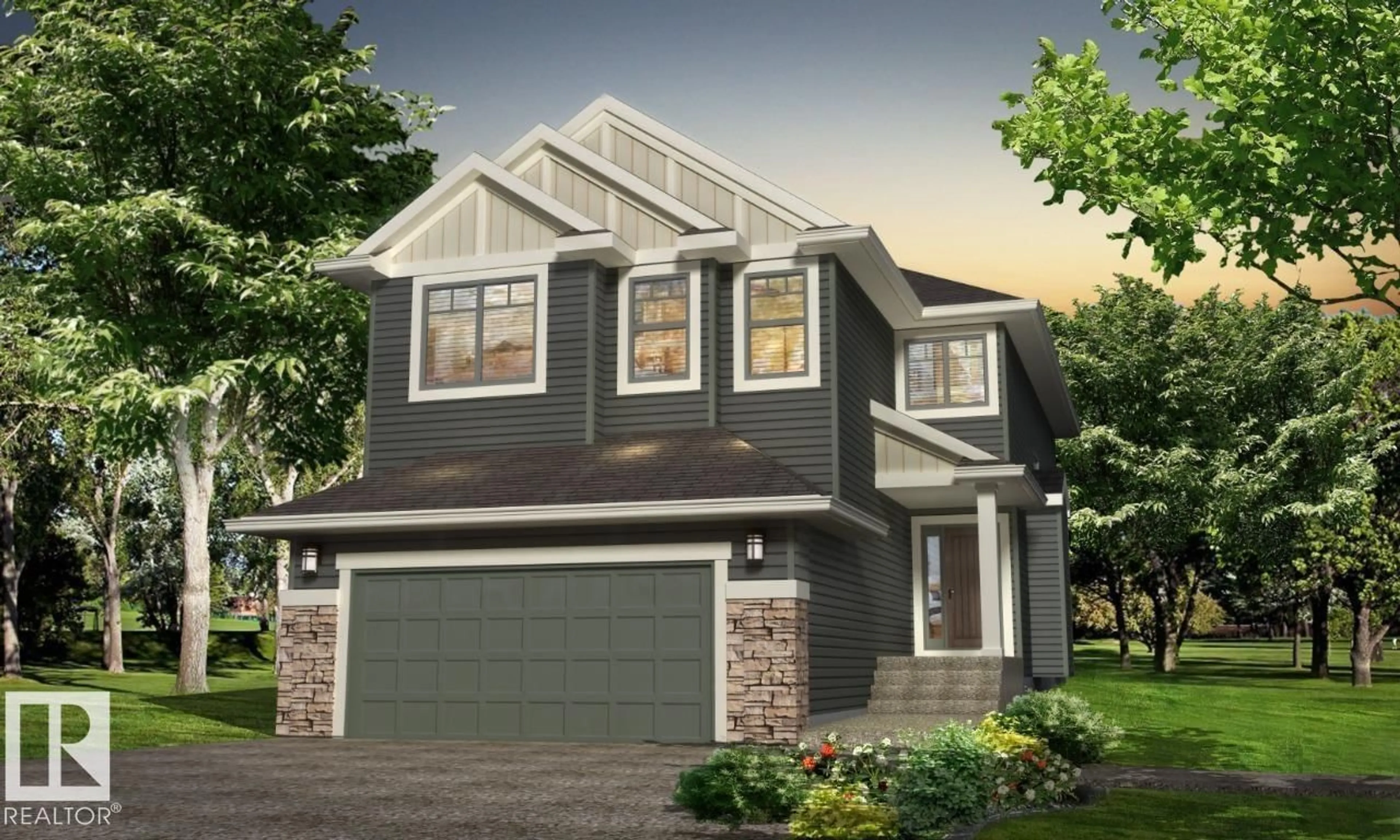 Home with vinyl exterior material, street for SW SW - 5057 CAWSEY LI, Edmonton Alberta T6W4A7