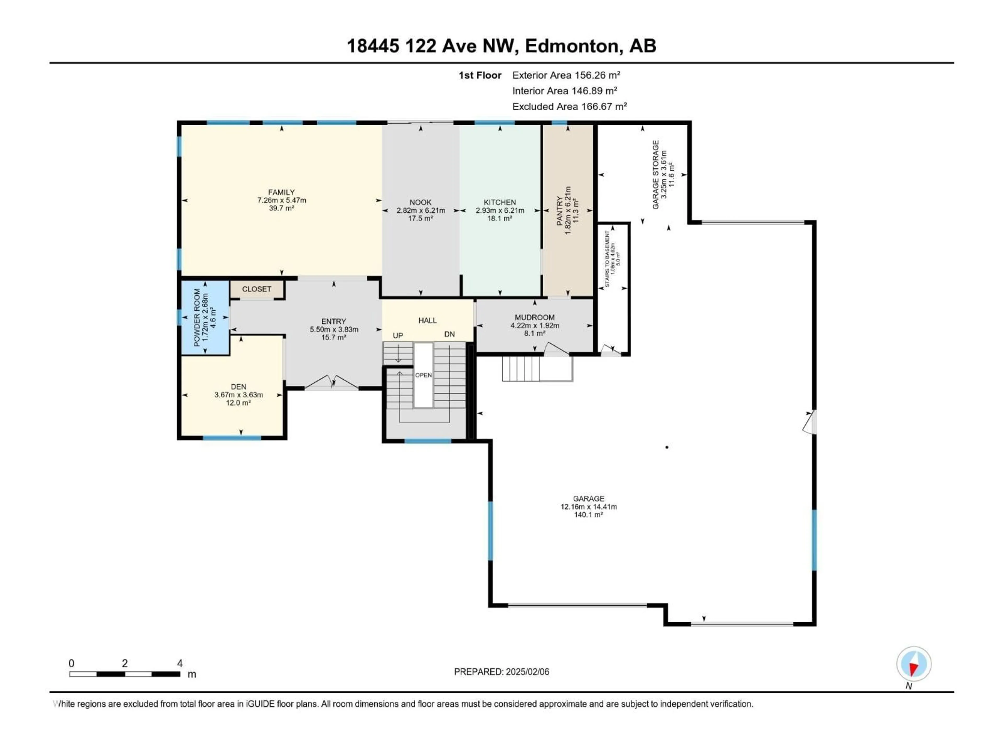 Floor plan for 18445 122 AV, Edmonton Alberta T5V1R4