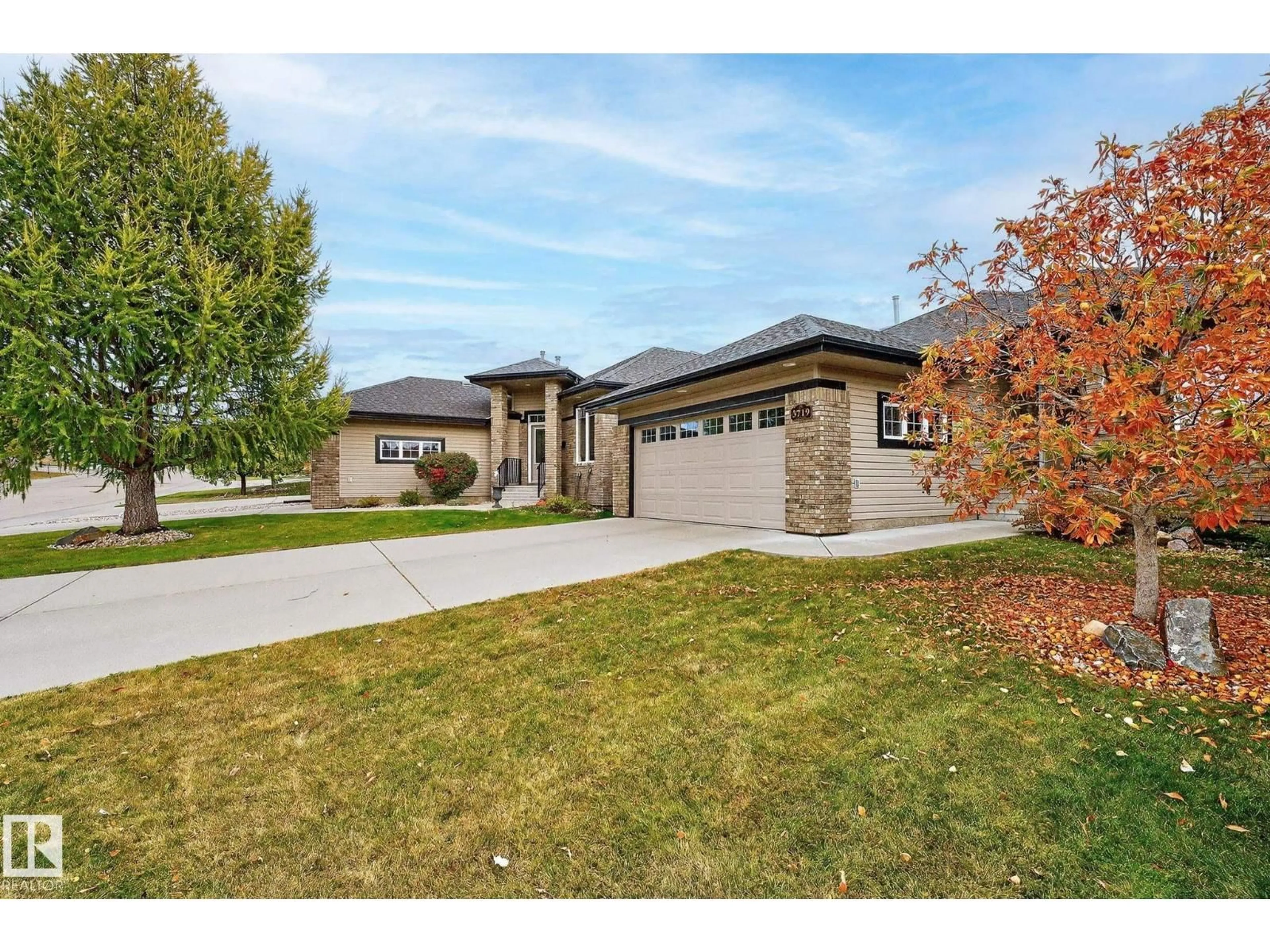 Home with brick exterior material, street for 3719 MCLAY GREEN GR, Edmonton Alberta T6R0B9