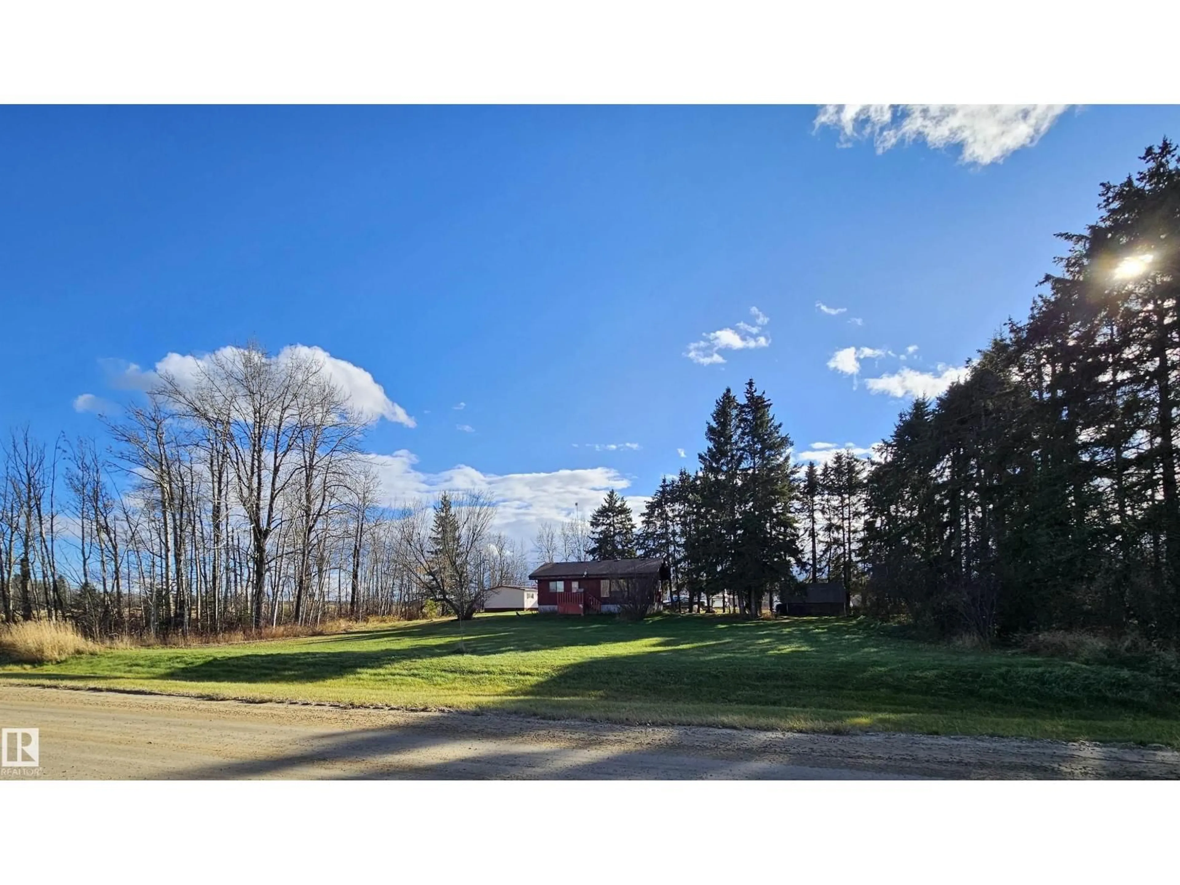 A pic from outside/outdoor area/front of a property/back of a property/a pic from drone, forest/trees view for HOUSE A; B - 6501 TWP ROAD 502, Rural Brazeau County Alberta T7A2A2