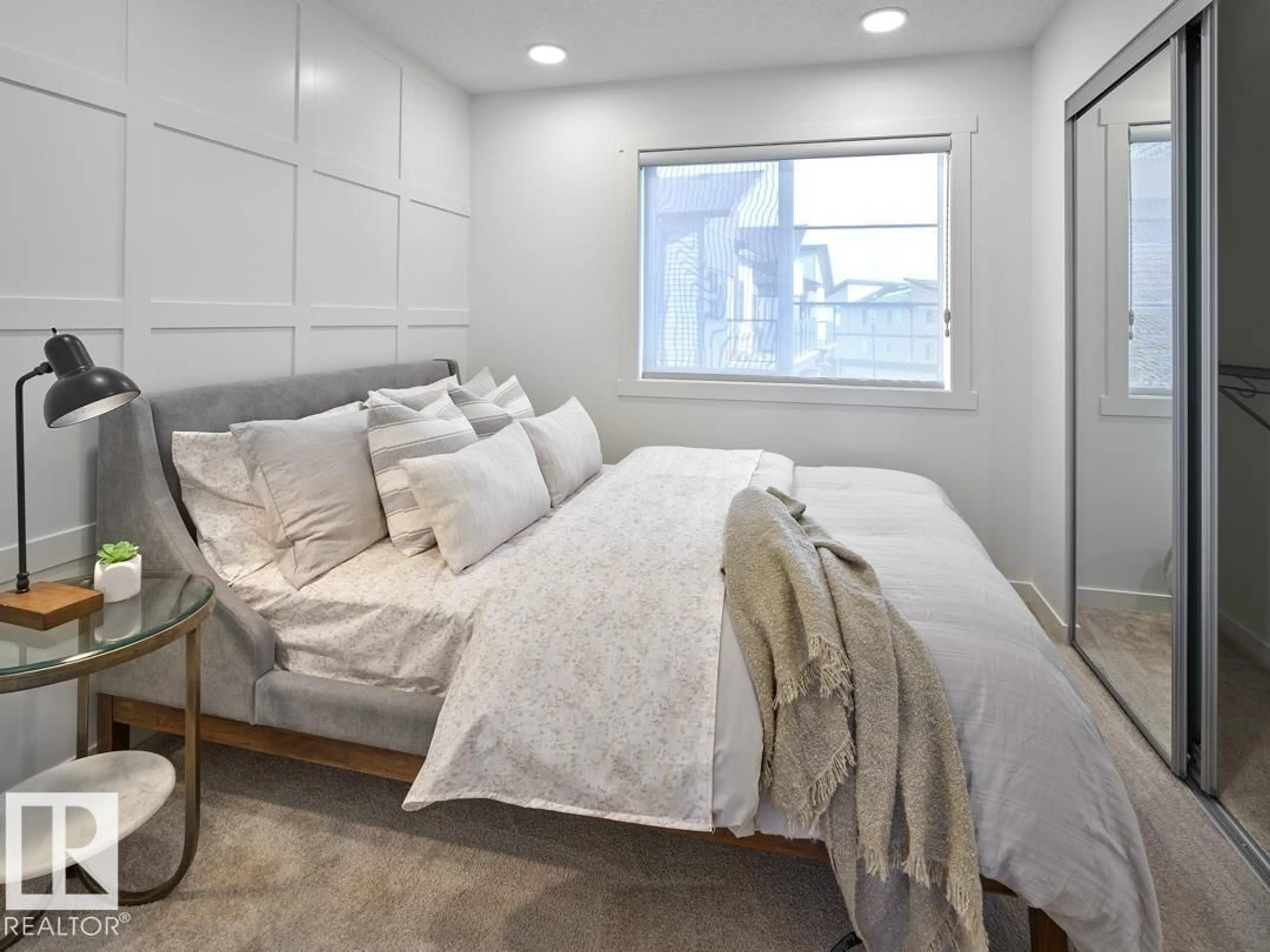 Bedroom with bed, unknown for 3 - 1209 KESWICK DR, Edmonton Alberta T6W4J5