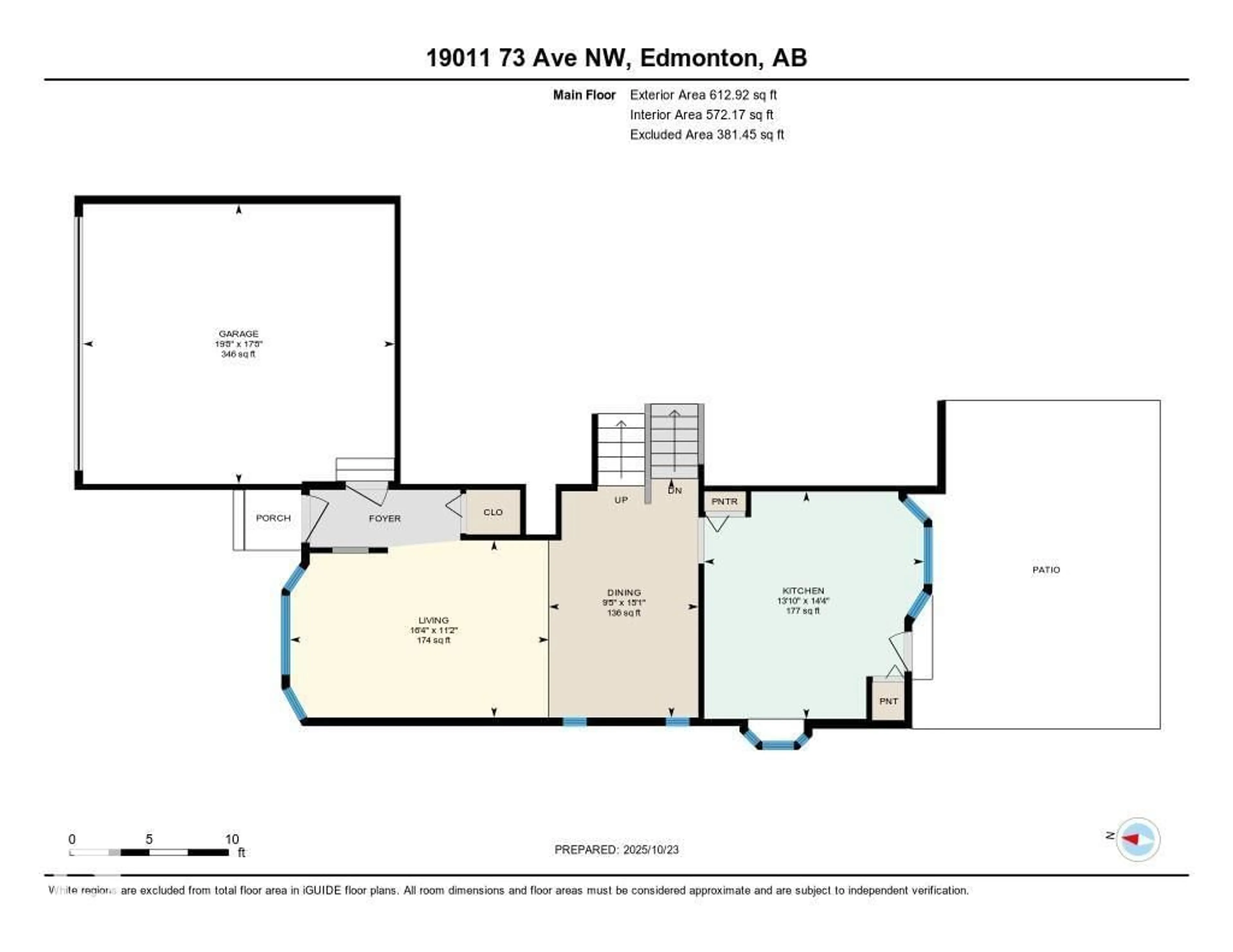 Floor plan for NW - 19011 73 AV, Edmonton Alberta T5T5G9