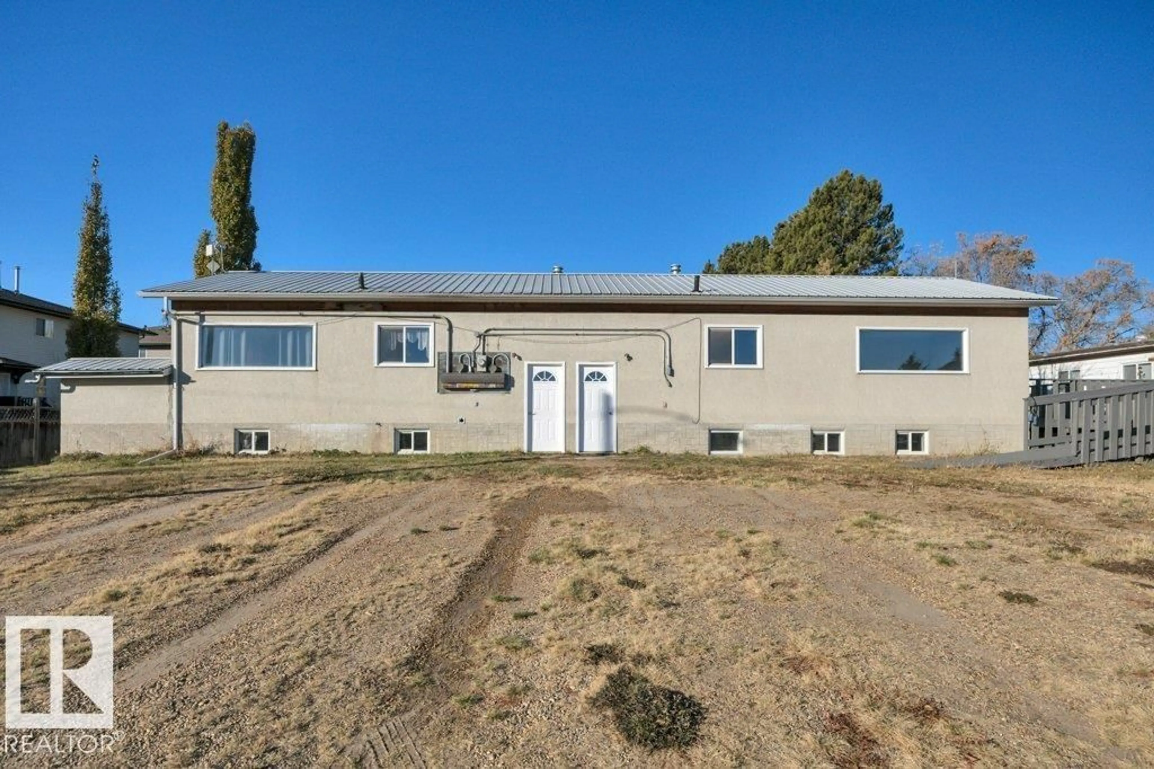 A pic from outside/outdoor area/front of a property/back of a property/a pic from drone, building for 5310 & 5312 50 ST, Thorsby Alberta T0C2P0