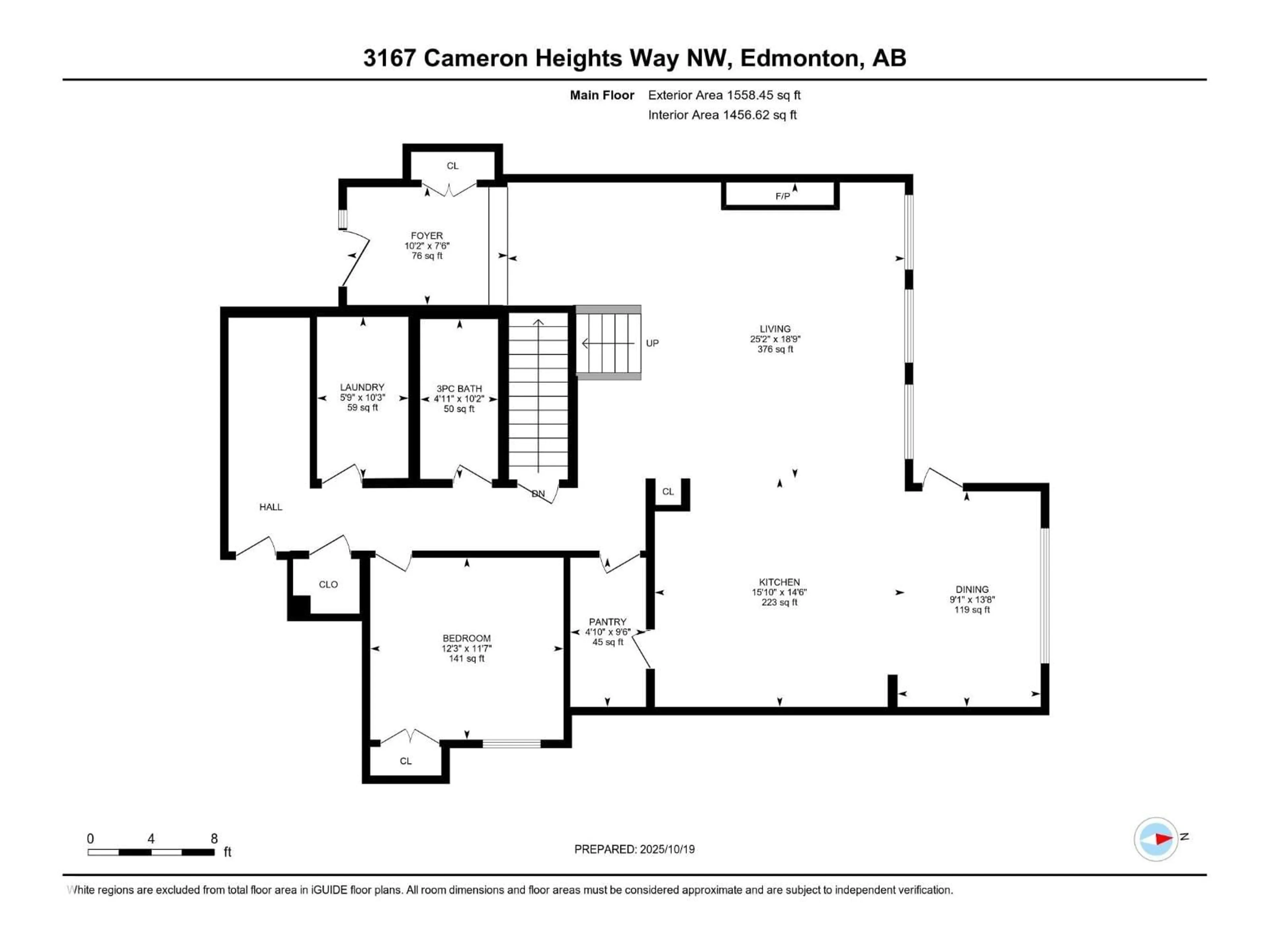 Floor plan for 3167 CAMERON HEIGHTS WY, Edmonton Alberta T6M0S5