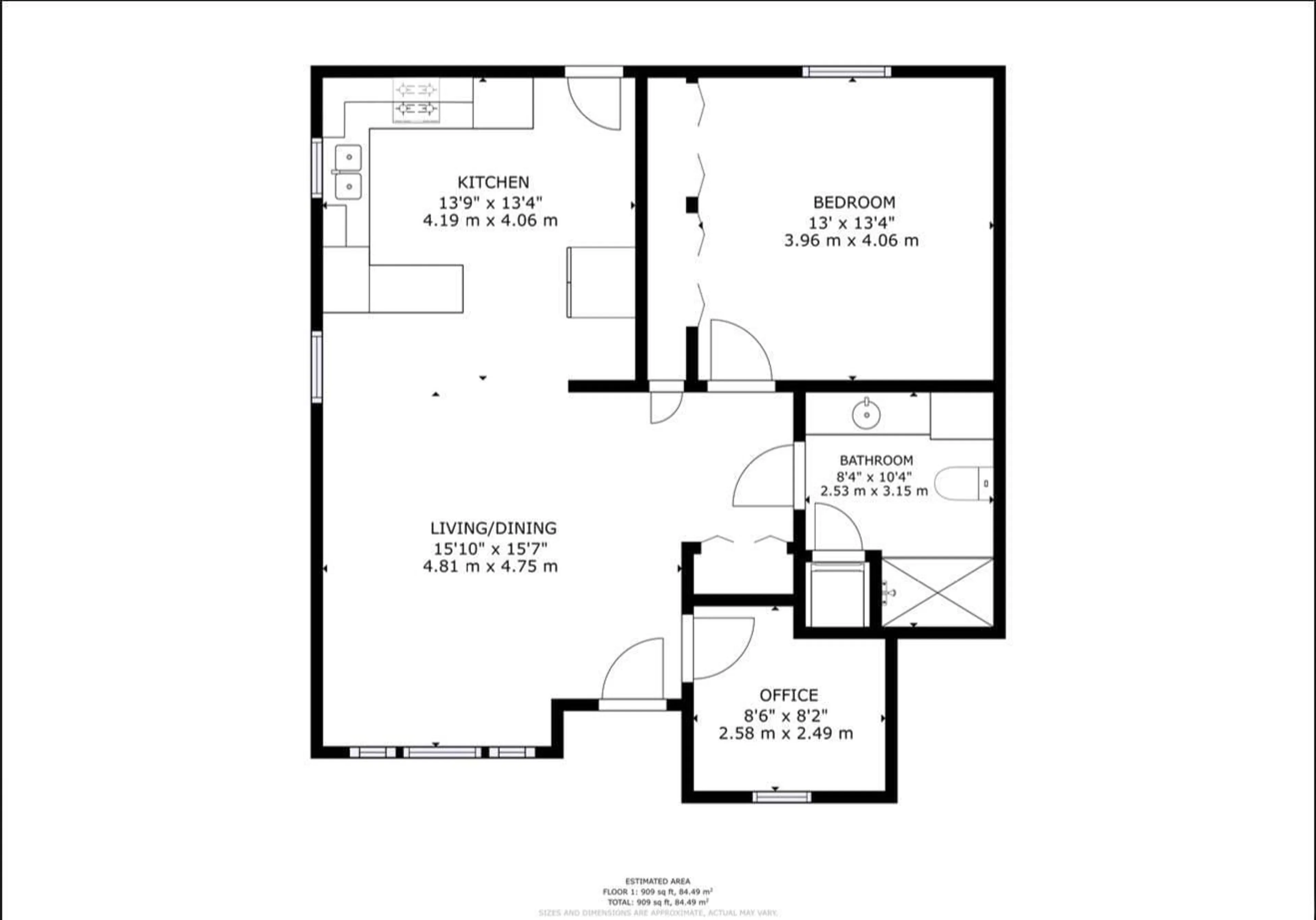 Floor plan for #4 - 4548 MADSEN AV, Drayton Valley Alberta T7A1N8