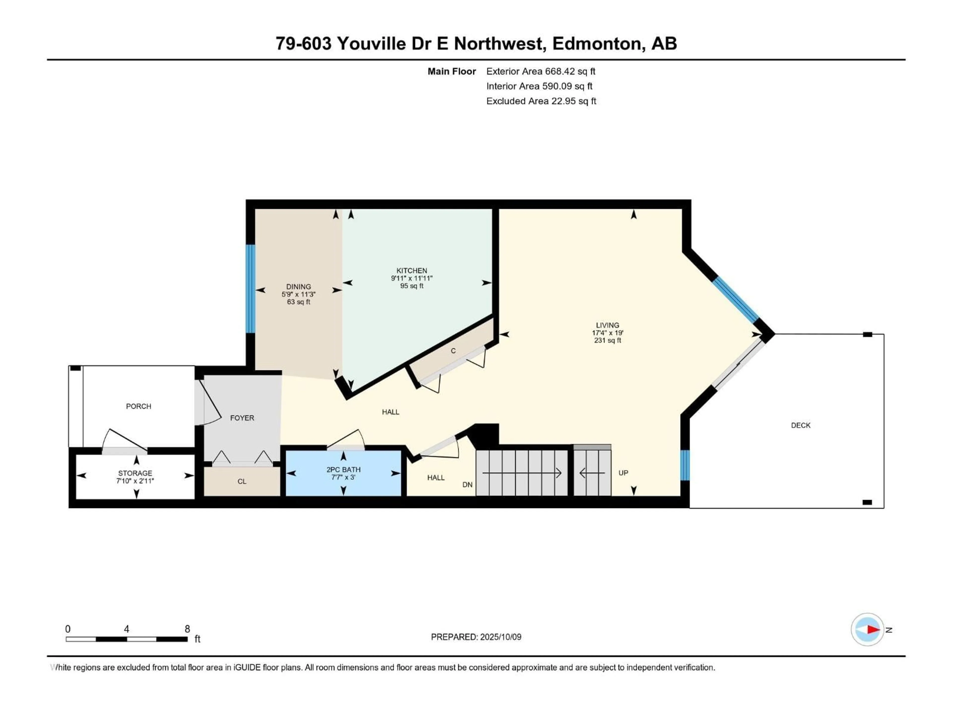 Floor plan for 603 - 79 YOUVILLE DR, Edmonton Alberta T6L6V8