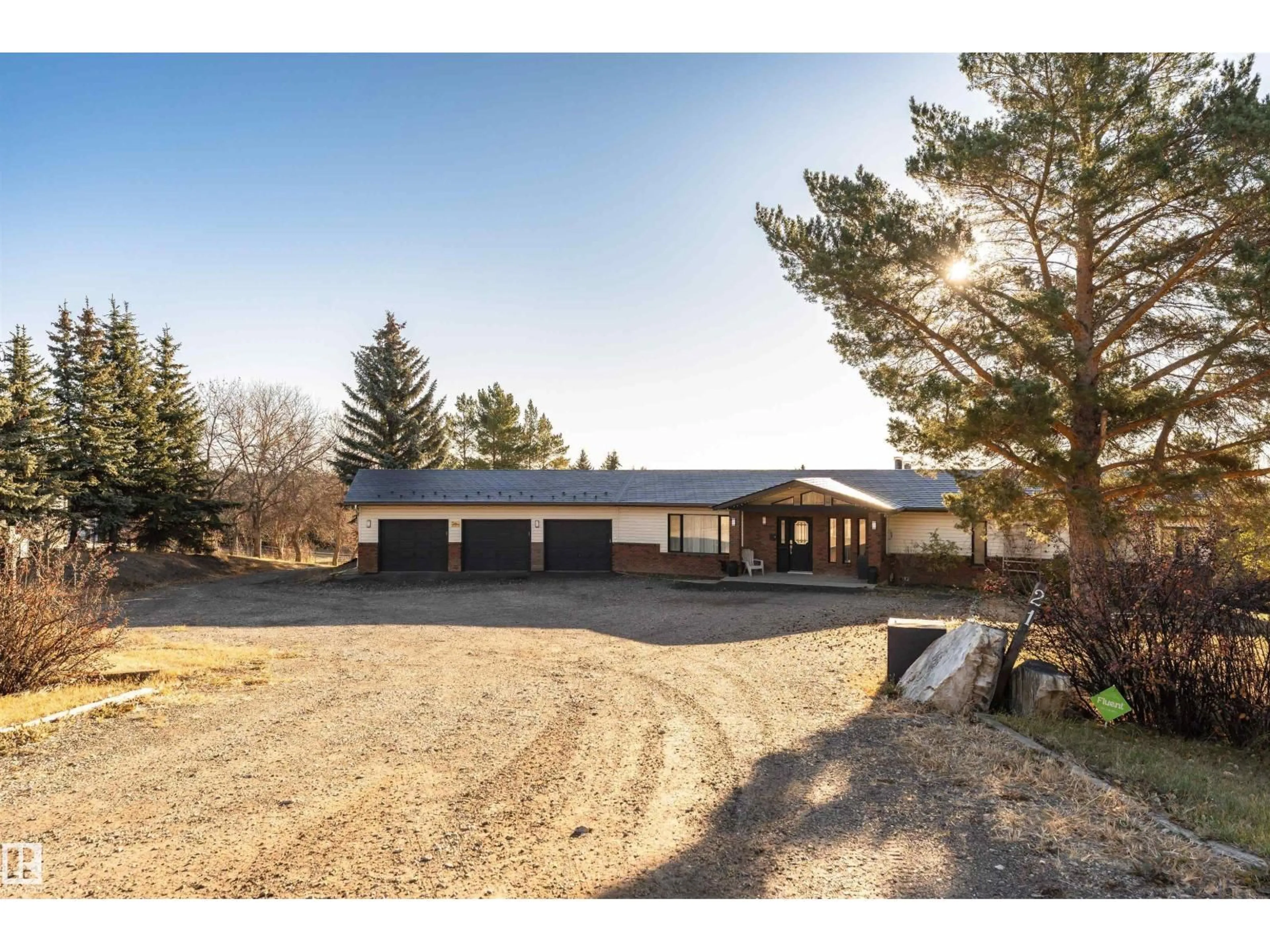 A pic from outside/outdoor area/front of a property/back of a property/a pic from drone, unknown for 21 - 55517 RR 240, Rural Sturgeon County Alberta T5E5S7