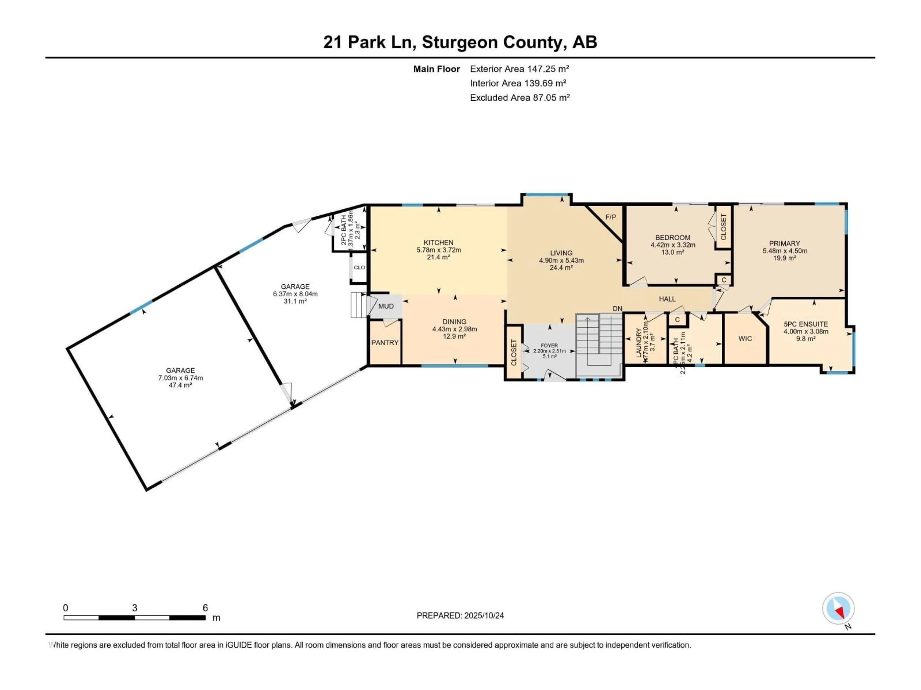 Floor plan for 21 - 55517 RR 240, Rural Sturgeon County Alberta T5E5S7