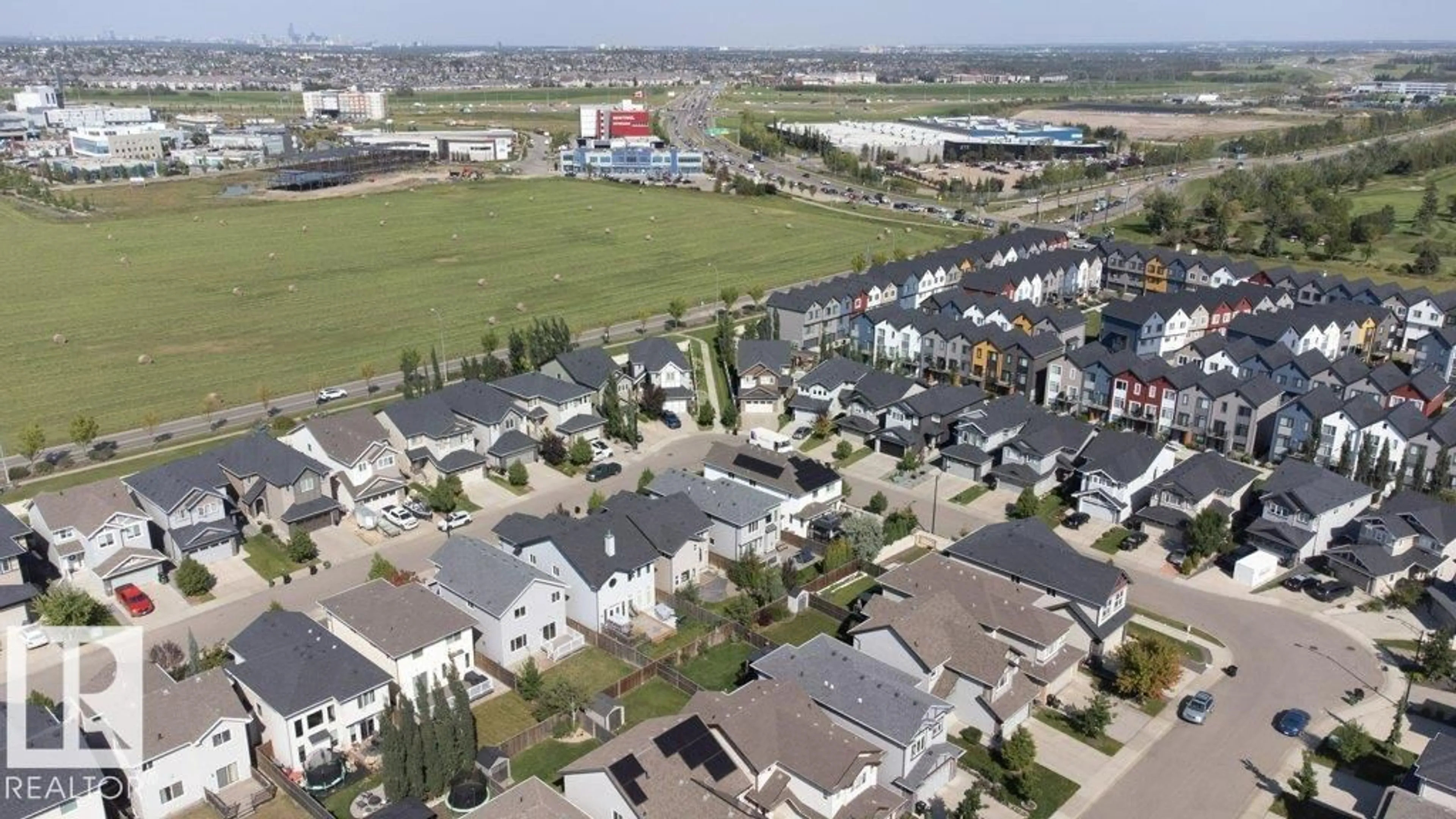 A pic from outside/outdoor area/front of a property/back of a property/a pic from drone, street for SW - 1007 158 ST, Edmonton Alberta T6W2S4