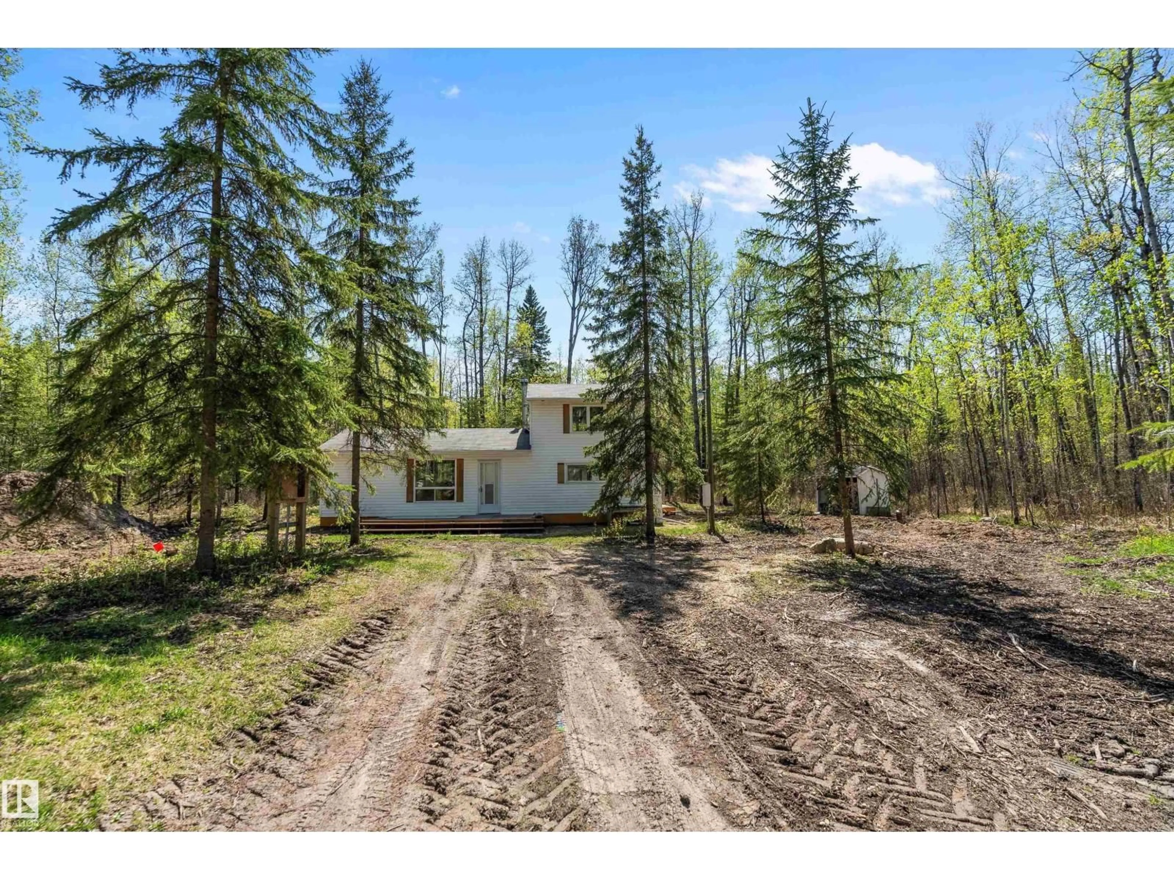 A pic from outside/outdoor area/front of a property/back of a property/a pic from drone, forest/trees view for 274022 TWP ROAD 480, Rural Wetaskiwin County Alberta T0C2P0