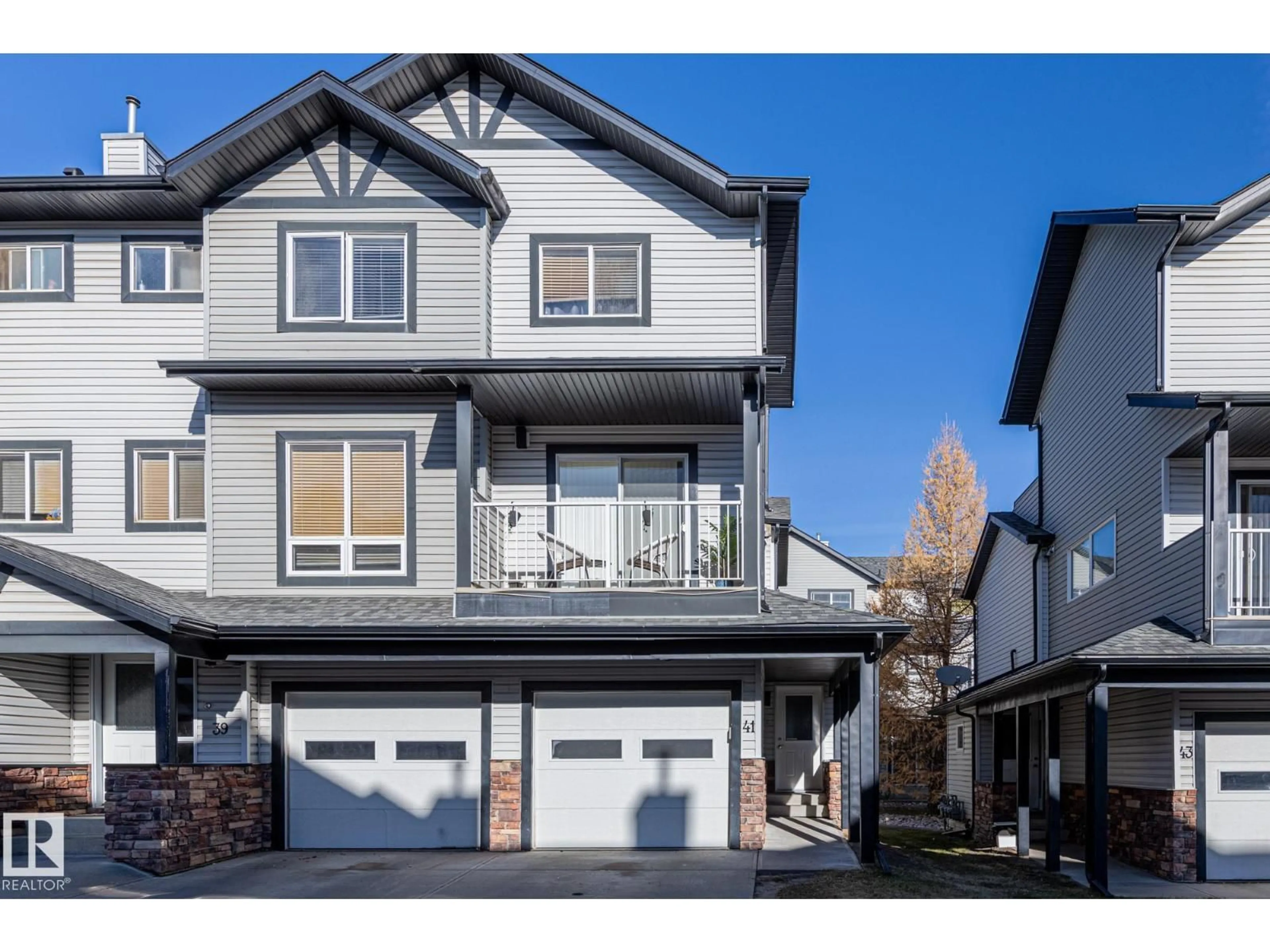 Home with vinyl exterior material, street for 11 - 41 CLOVER BAR LN, Sherwood Park Alberta T8H0C4