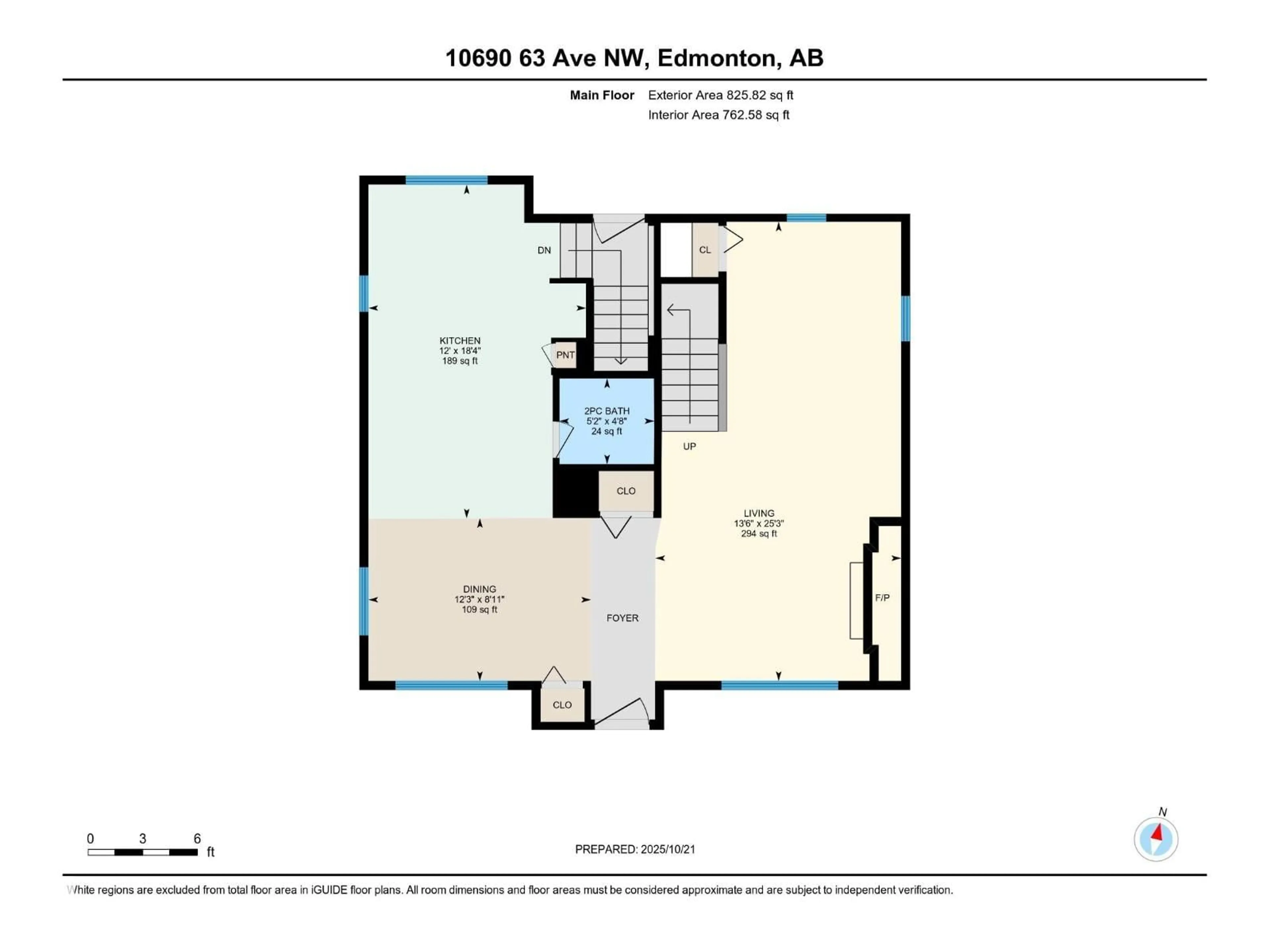 Floor plan for 10690 63 AV, Edmonton Alberta T6H1P6