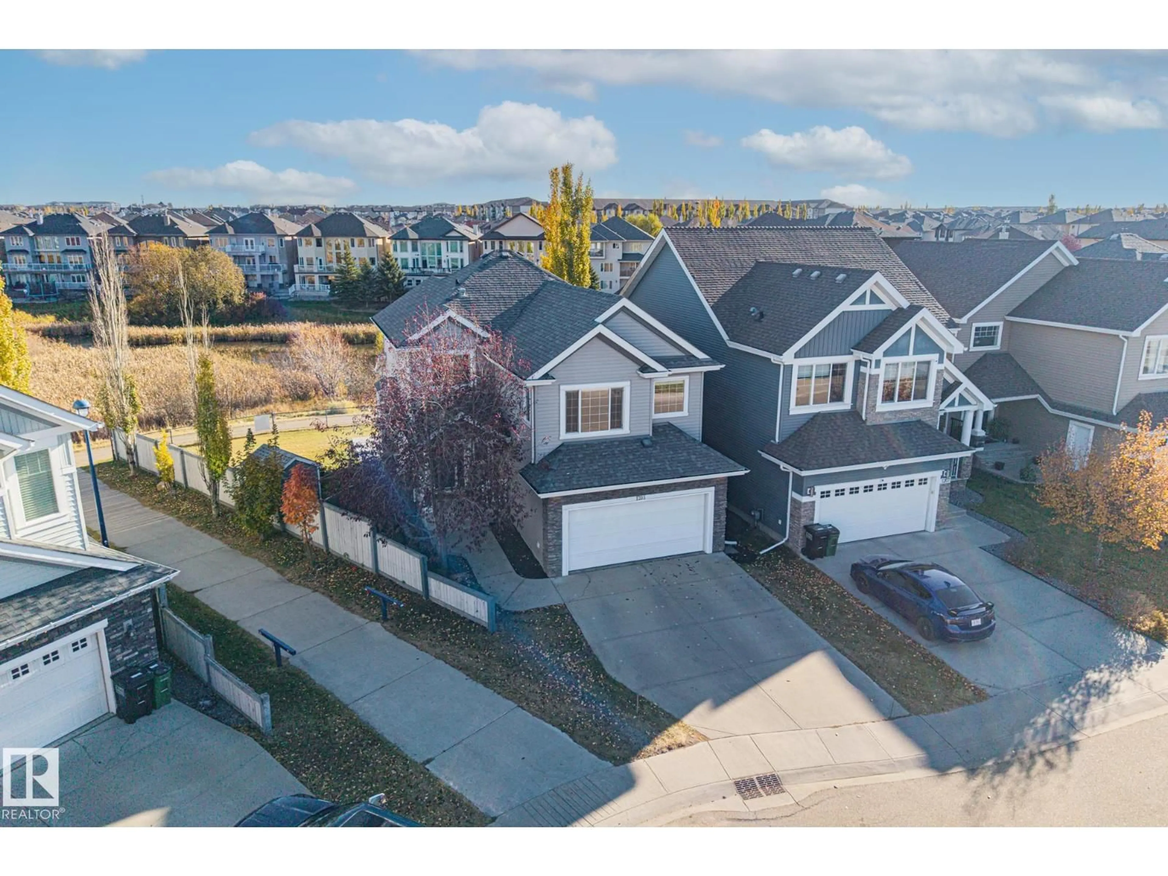 A pic from outside/outdoor area/front of a property/back of a property/a pic from drone, street for 1203 72 ST, Edmonton Alberta T6X0N8