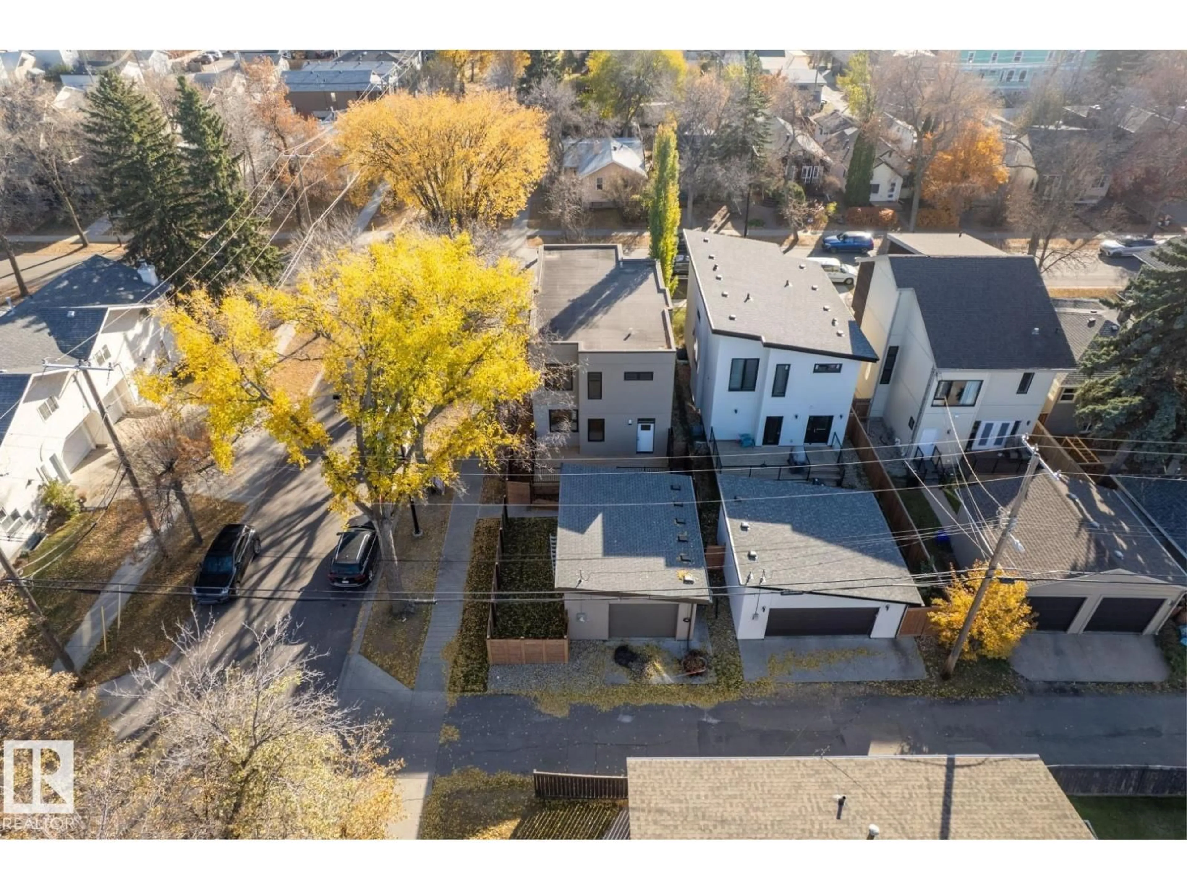 A pic from outside/outdoor area/front of a property/back of a property/a pic from drone, street for 14502 103 AV, Edmonton Alberta T5W0T4