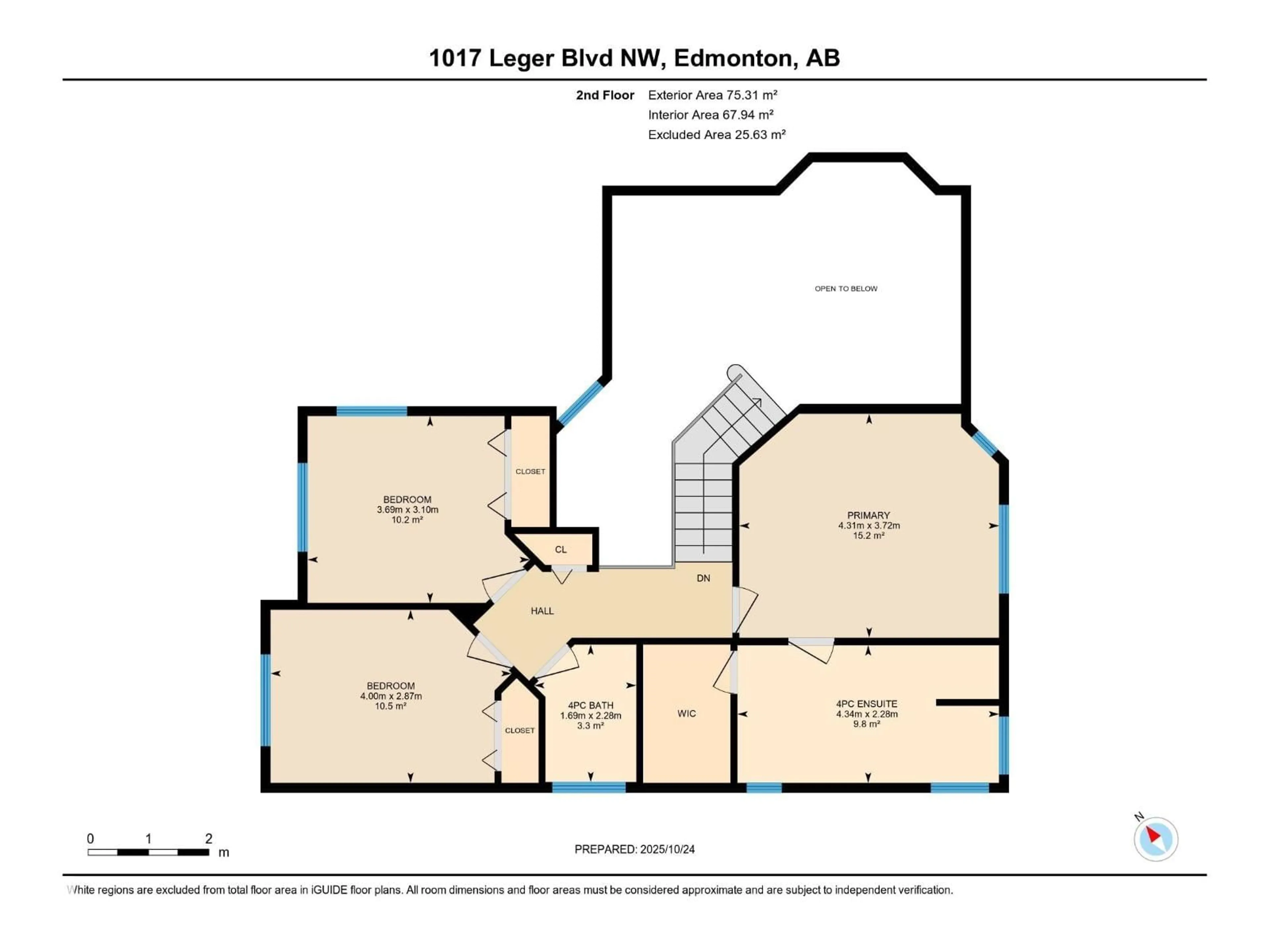 Floor plan for 1017 LEGER BV, Edmonton Alberta T6R2T1