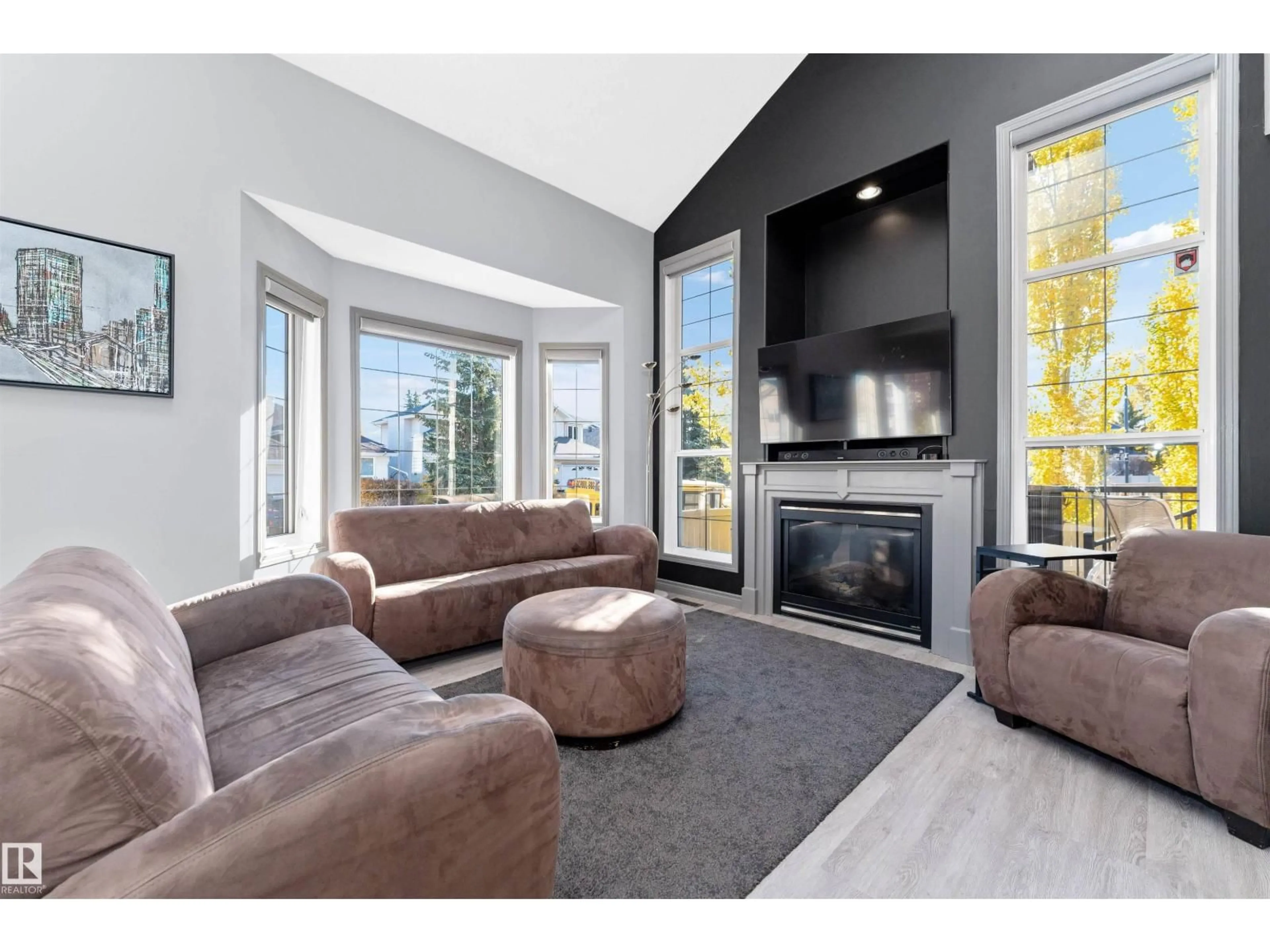Living room with furniture, unknown for 1017 LEGER BV, Edmonton Alberta T6R2T1
