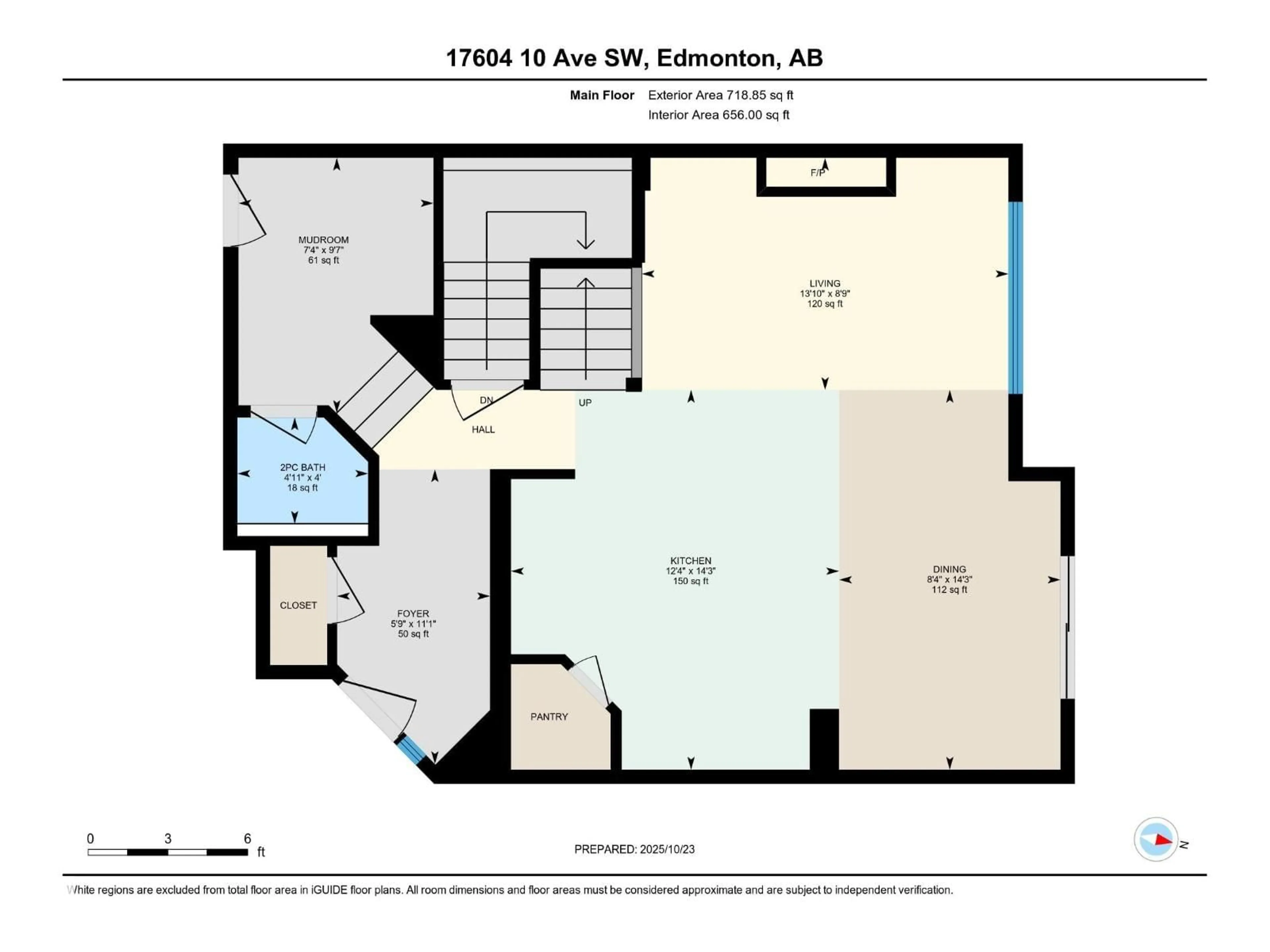 Floor plan for SW - 17604 10 AV, Edmonton Alberta T6W1Z8