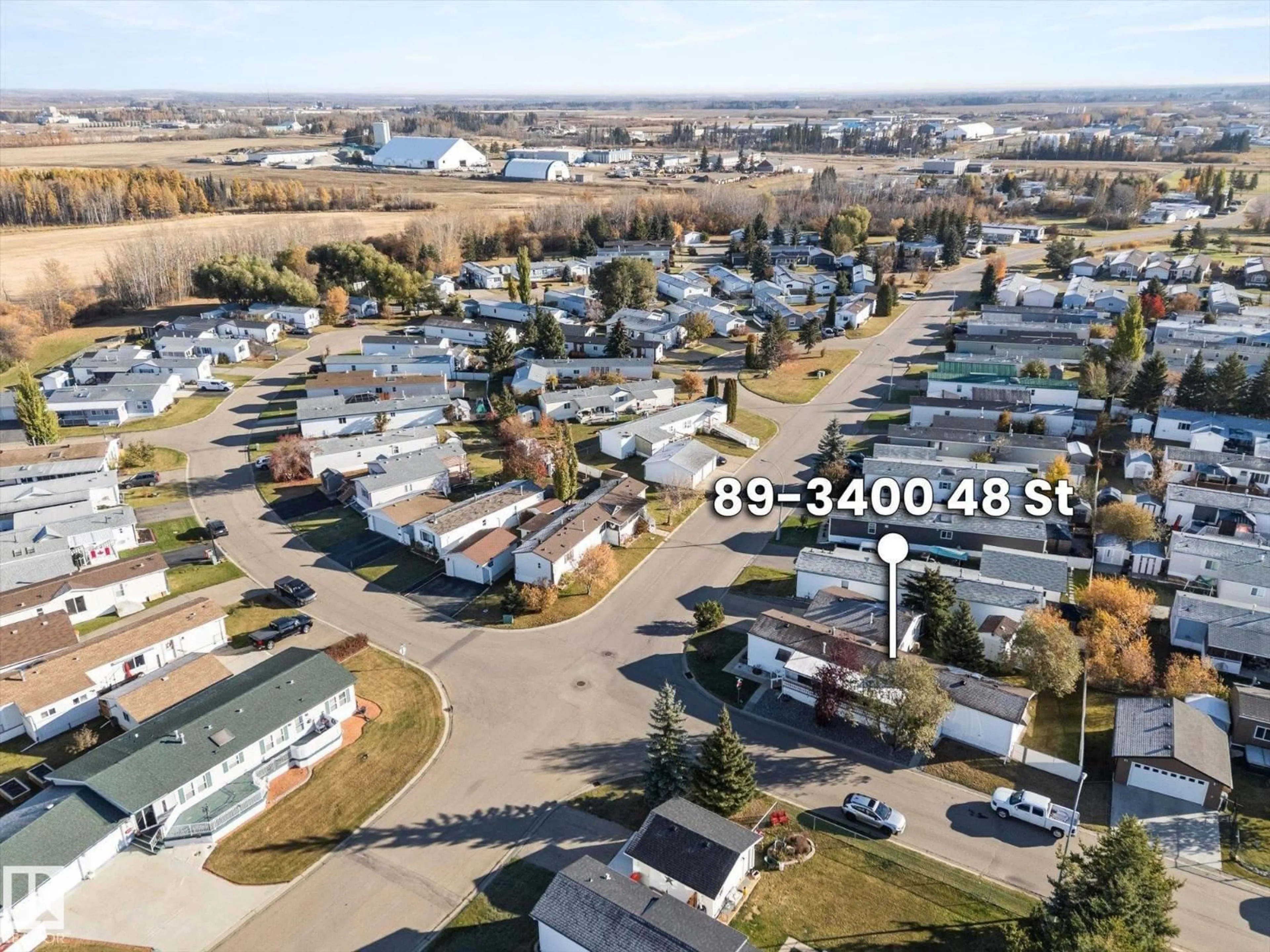 A pic from outside/outdoor area/front of a property/back of a property/a pic from drone, street for 89 3400 48 ST, Stony Plain Alberta T7Z1C1