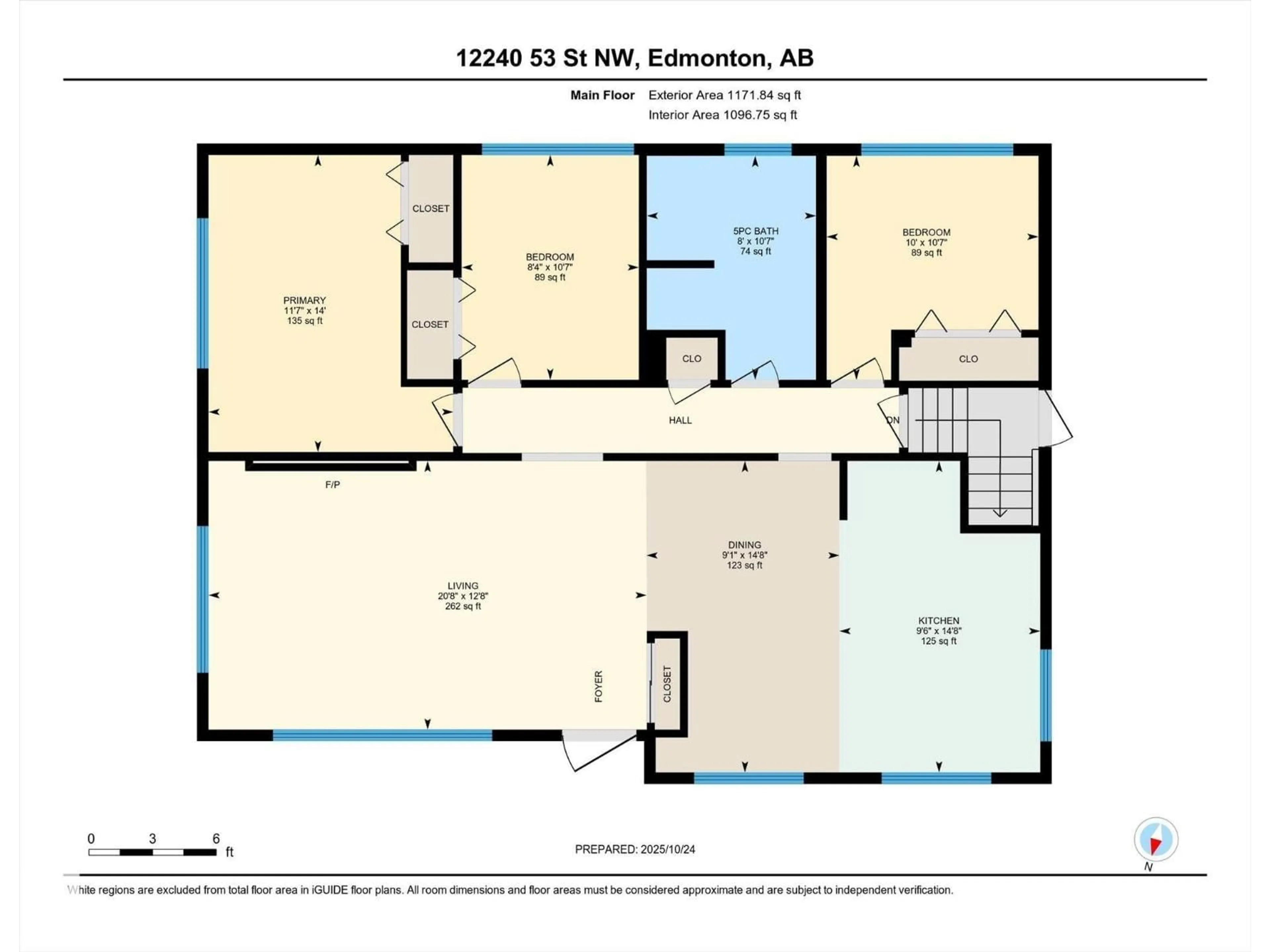 Floor plan for NW - 12240 53 ST, Edmonton Alberta T5W3M2