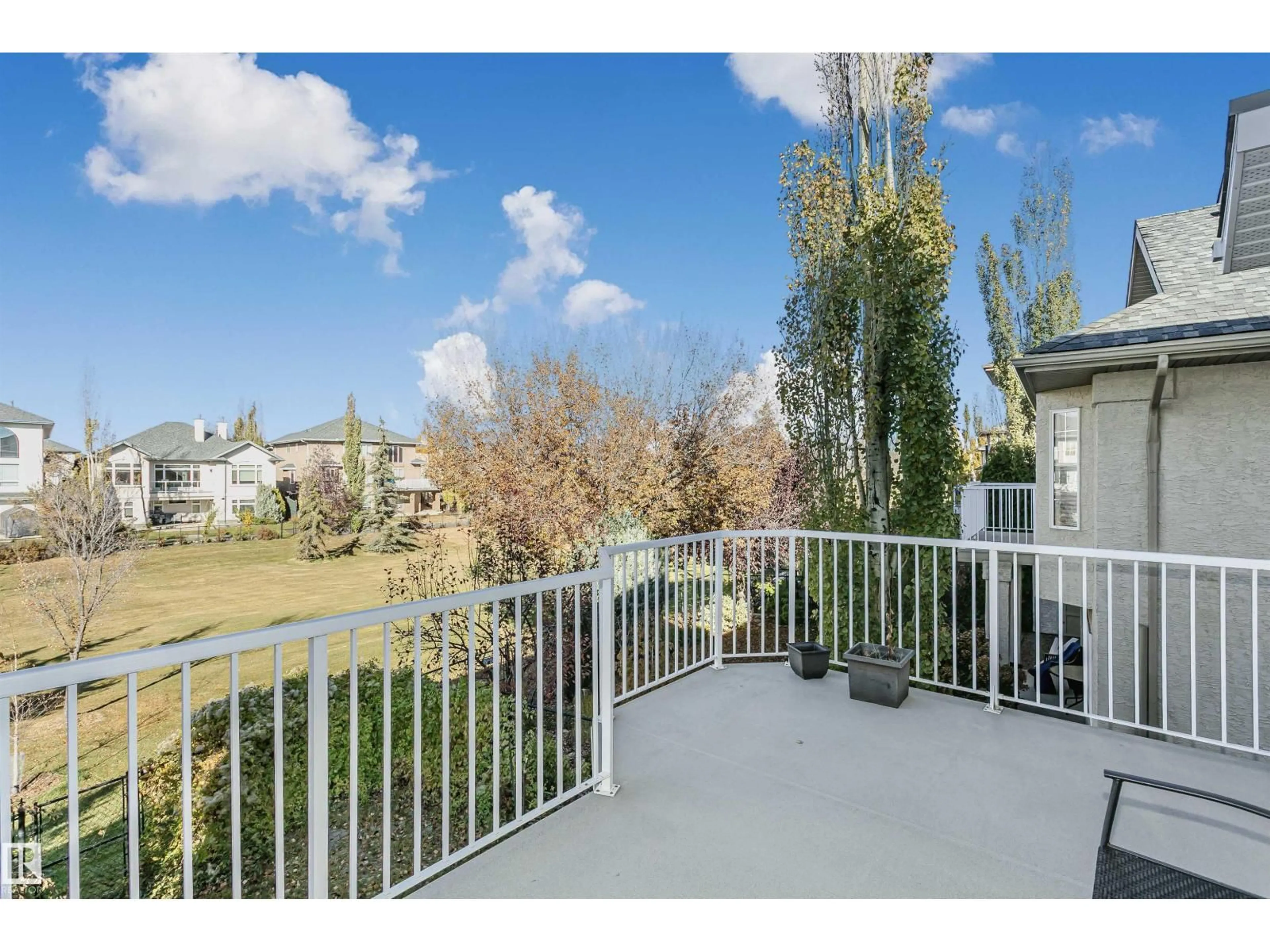 Patio, water/lake/river/ocean view for NW - 1518 HASWELL CL, Edmonton Alberta T6R3J4