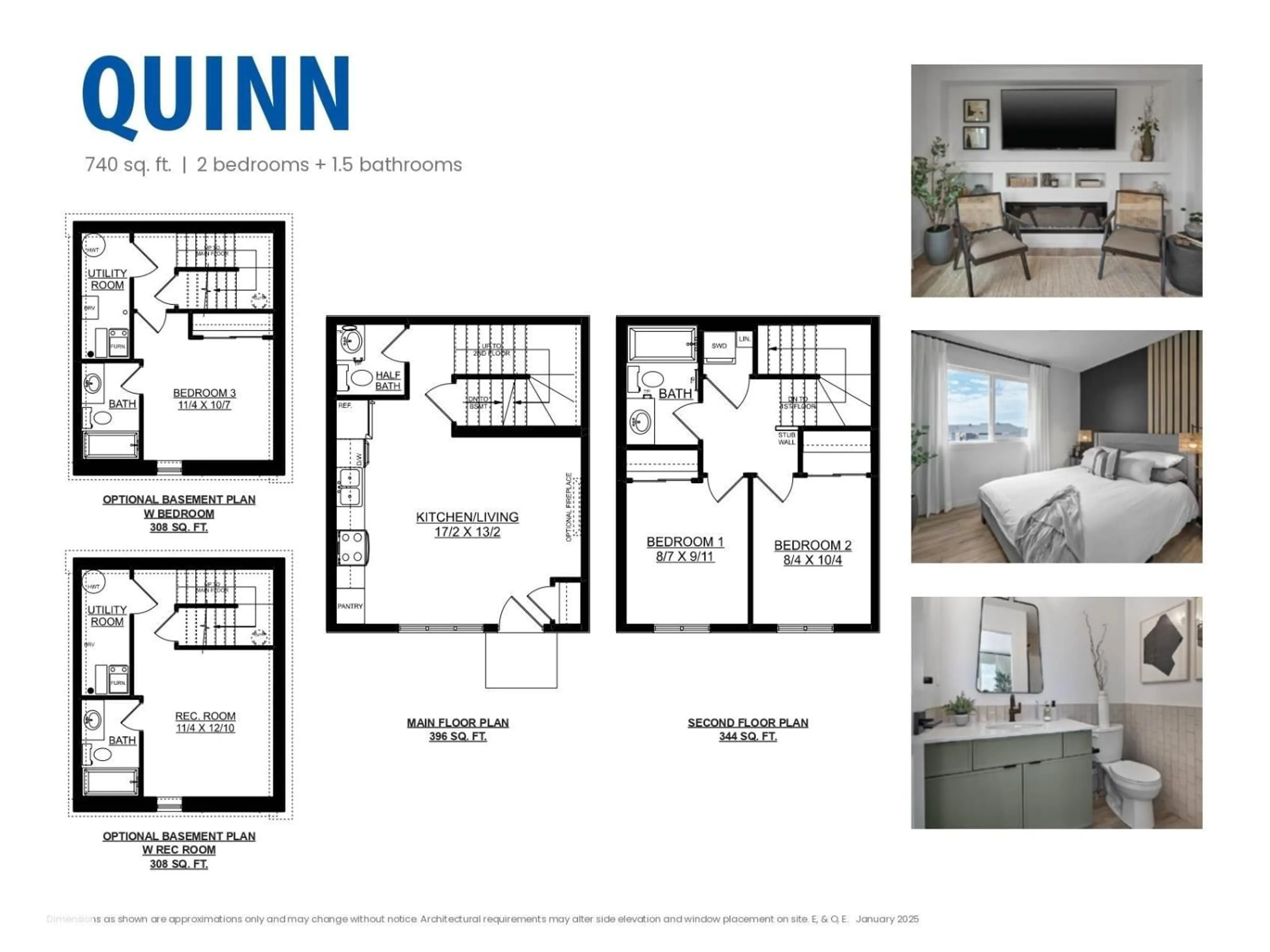 Floor plan for #37 - 17319 5 ST, Edmonton Alberta T5Y4G2