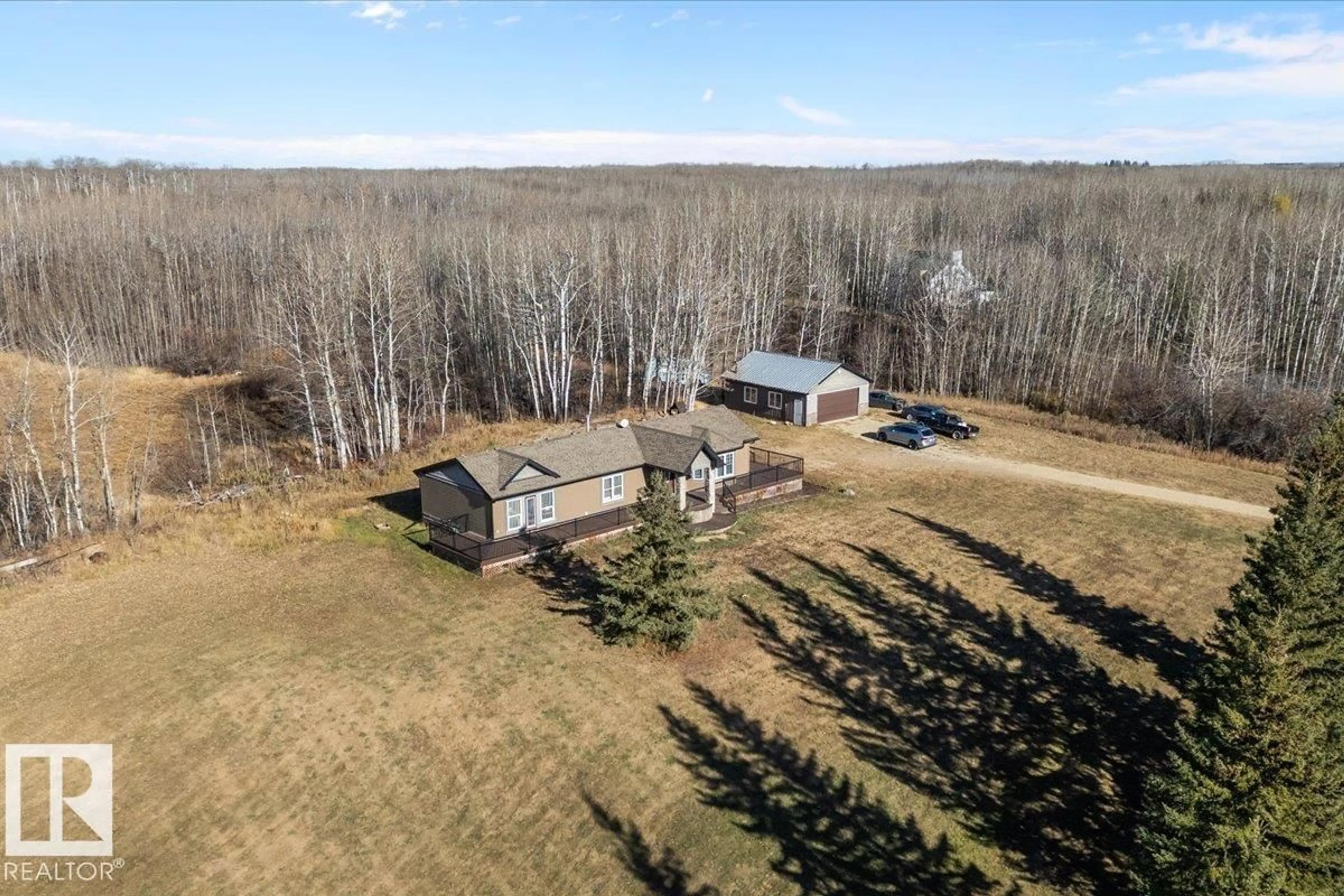 A pic from outside/outdoor area/front of a property/back of a property/a pic from drone, unknown for 121 - 50514 RANGE ROAD 202, Rural Beaver County Alberta T0B4J2