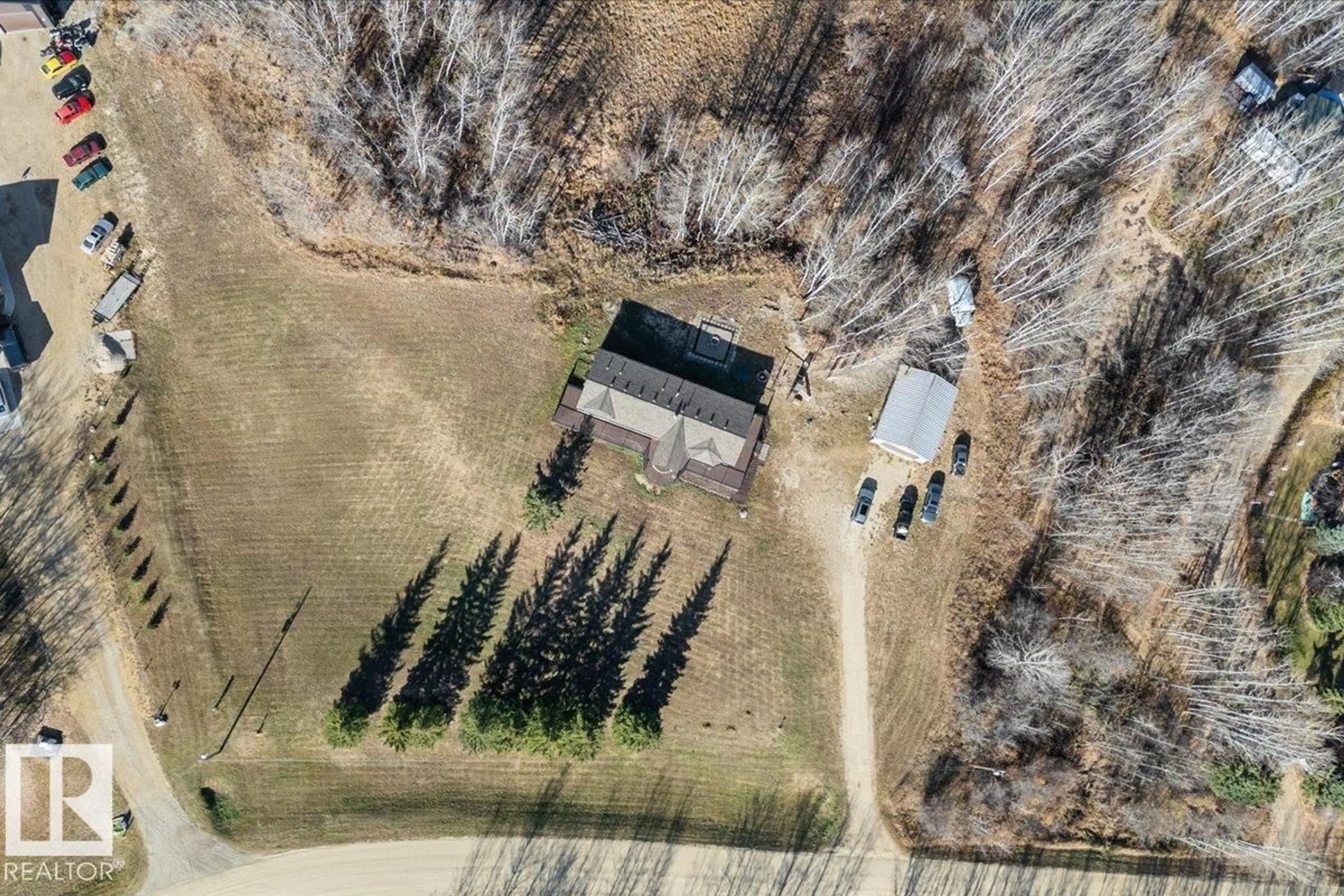 A pic from outside/outdoor area/front of a property/back of a property/a pic from drone, street for 121 - 50514 RANGE ROAD 202, Rural Beaver County Alberta T0B4J2