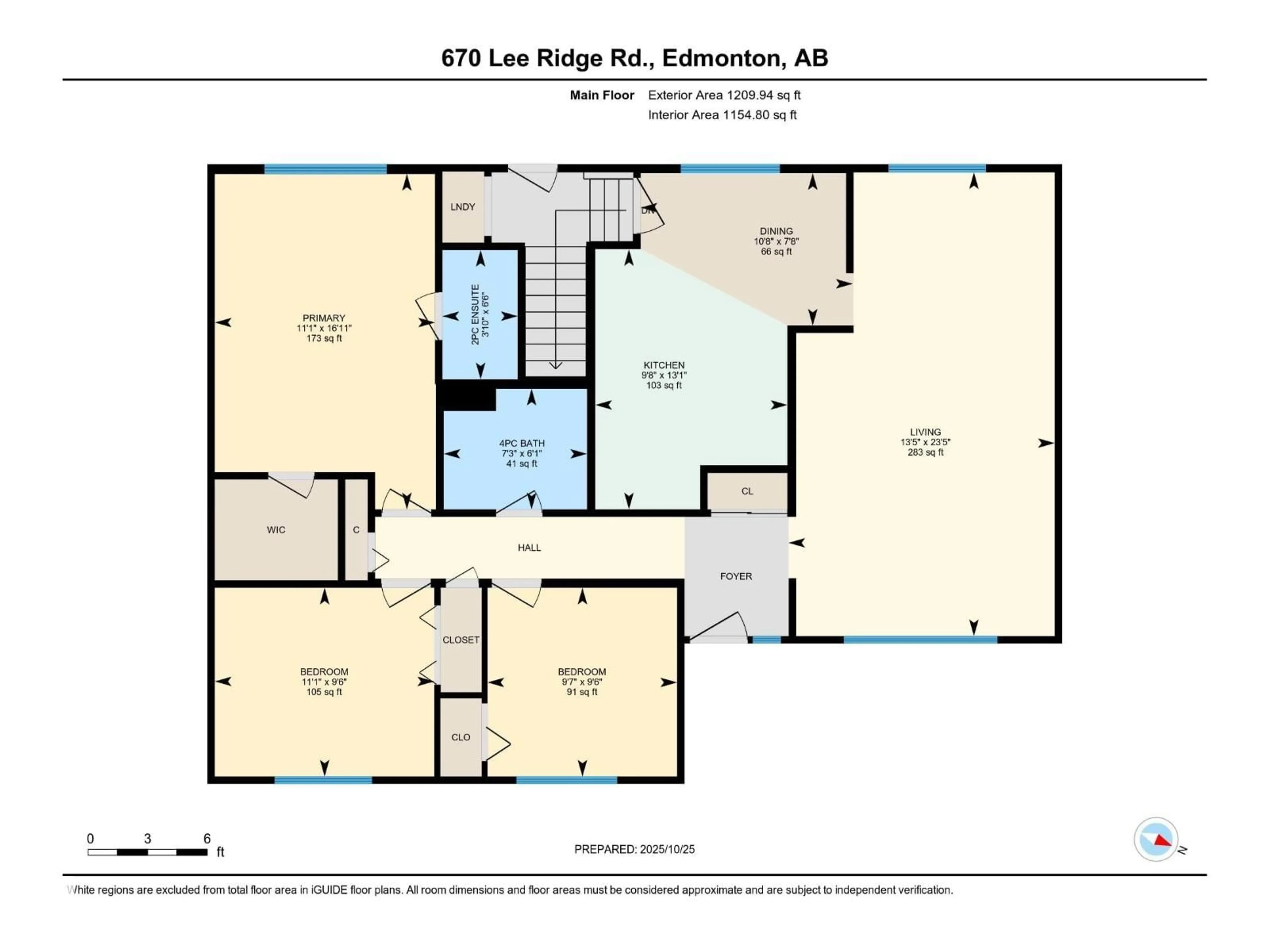 Floor plan for 670 LEE RIDGE RD, Edmonton Alberta T6W0P2