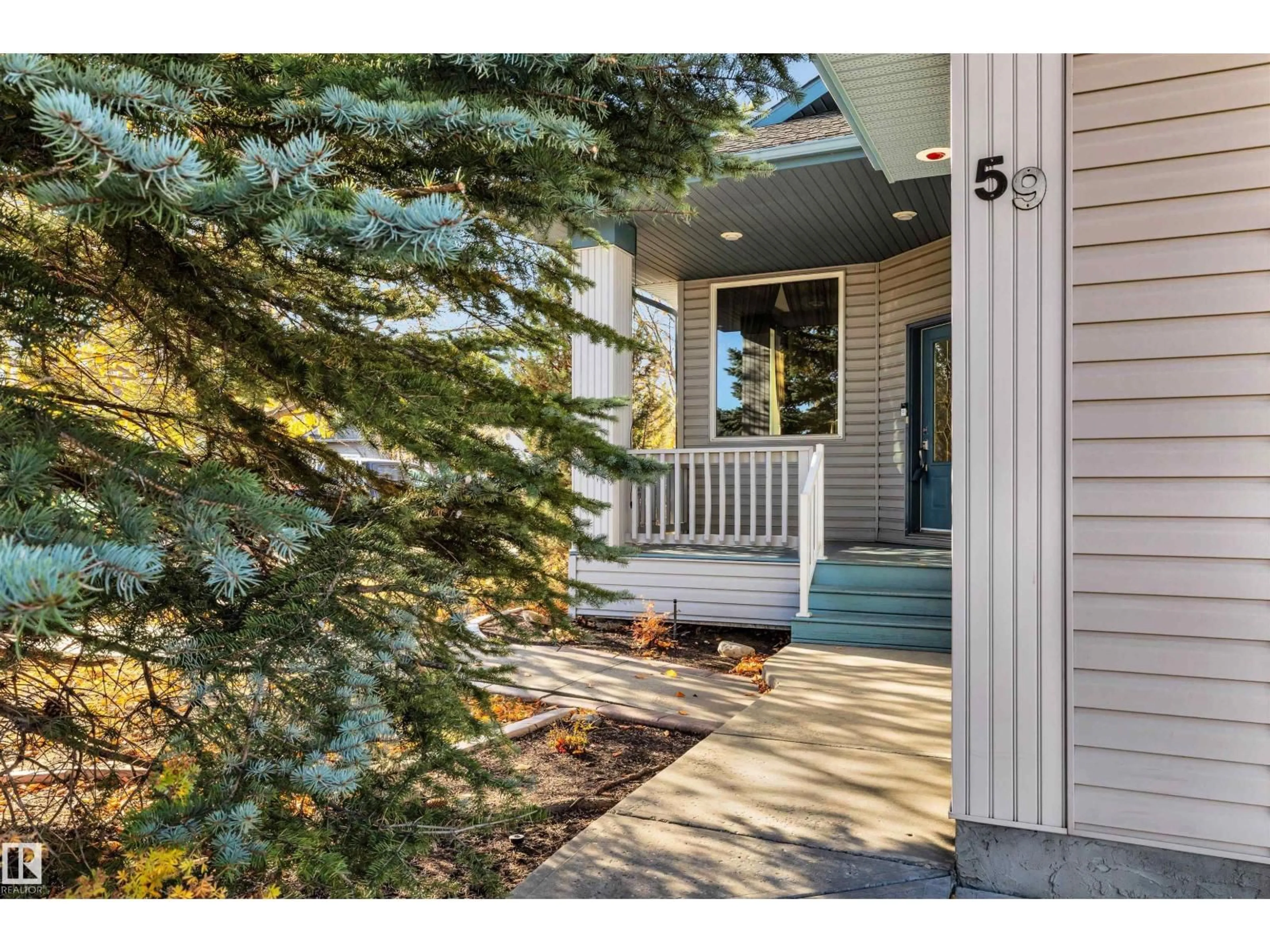 Home with vinyl exterior material, street for 59 RIDGEPOINT WY, Sherwood Park Alberta T8A6B3