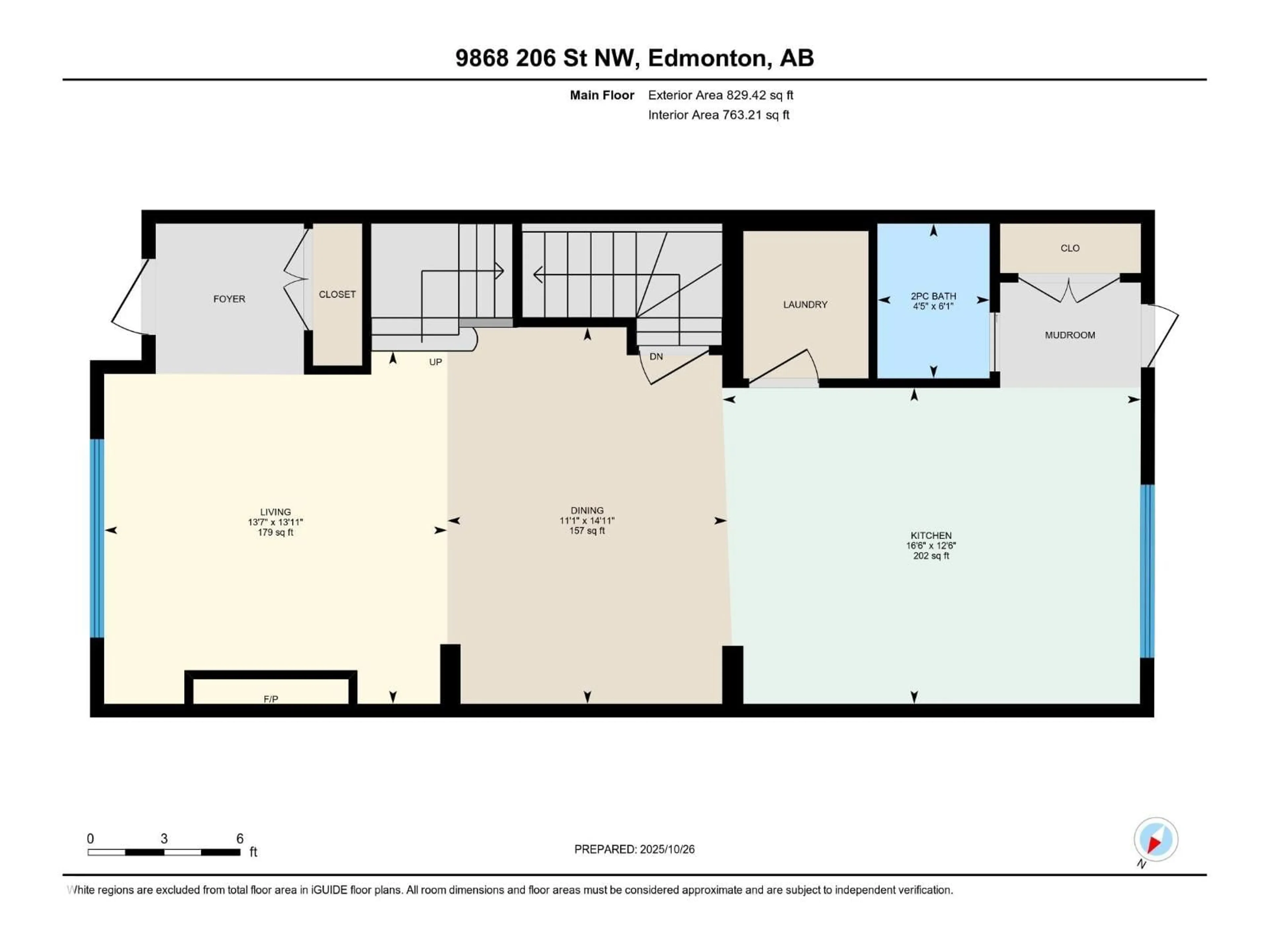 Floor plan for 9868 206 ST NW, Edmonton Alberta T5T7L5