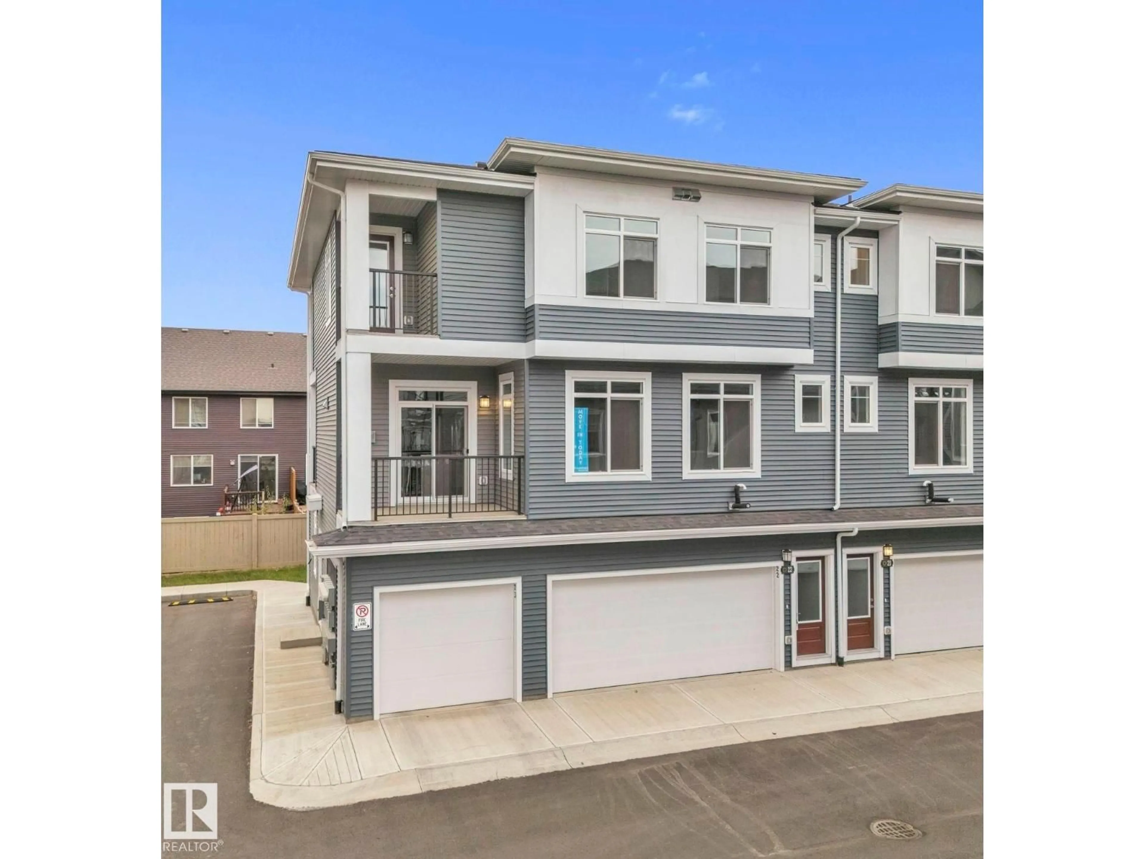 Home with vinyl exterior material, street for #22 - 6905 25 AV, Edmonton Alberta T6X3B7